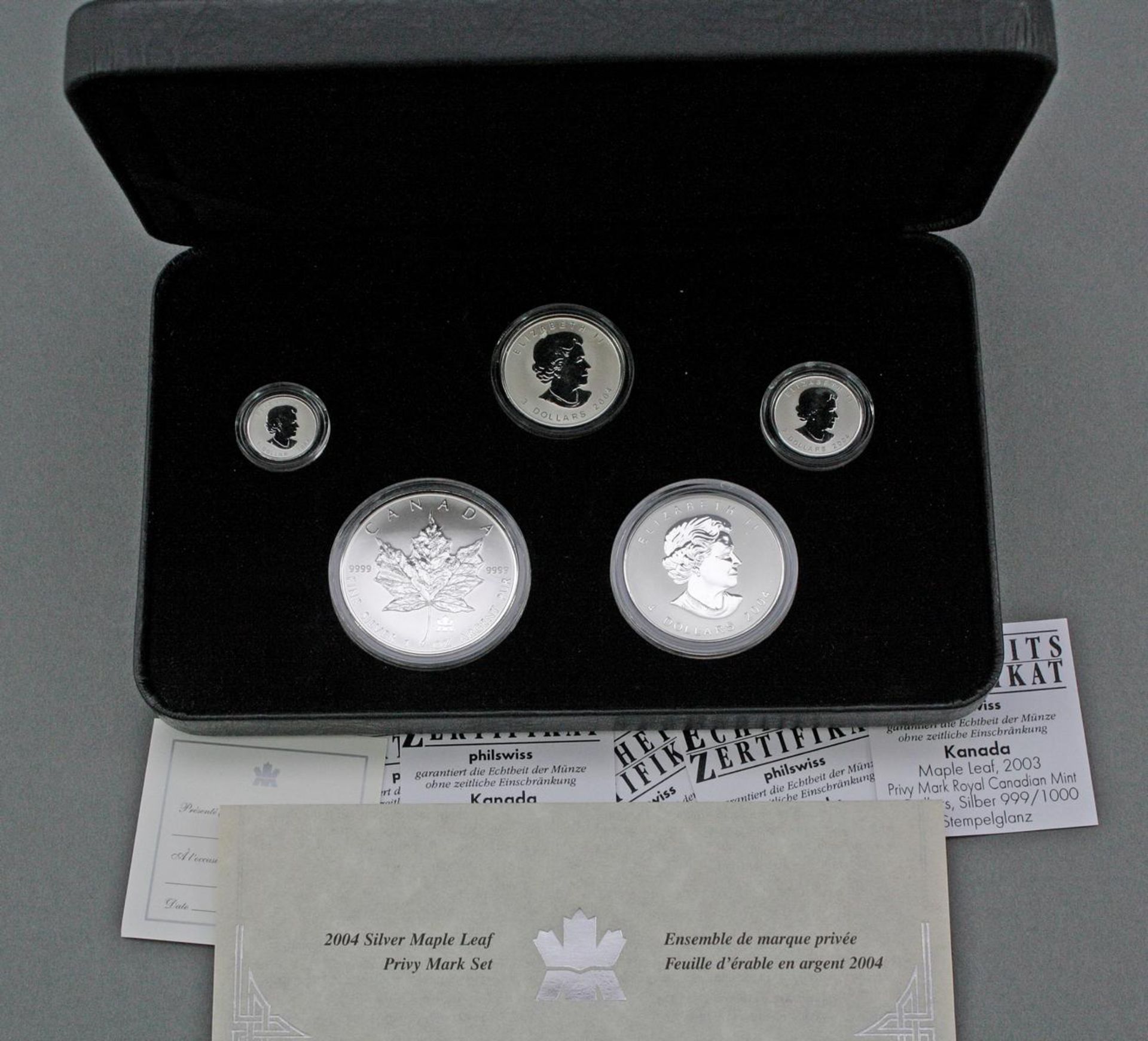 Canada, Maple Leaf Silver Privy Mark Set 2004