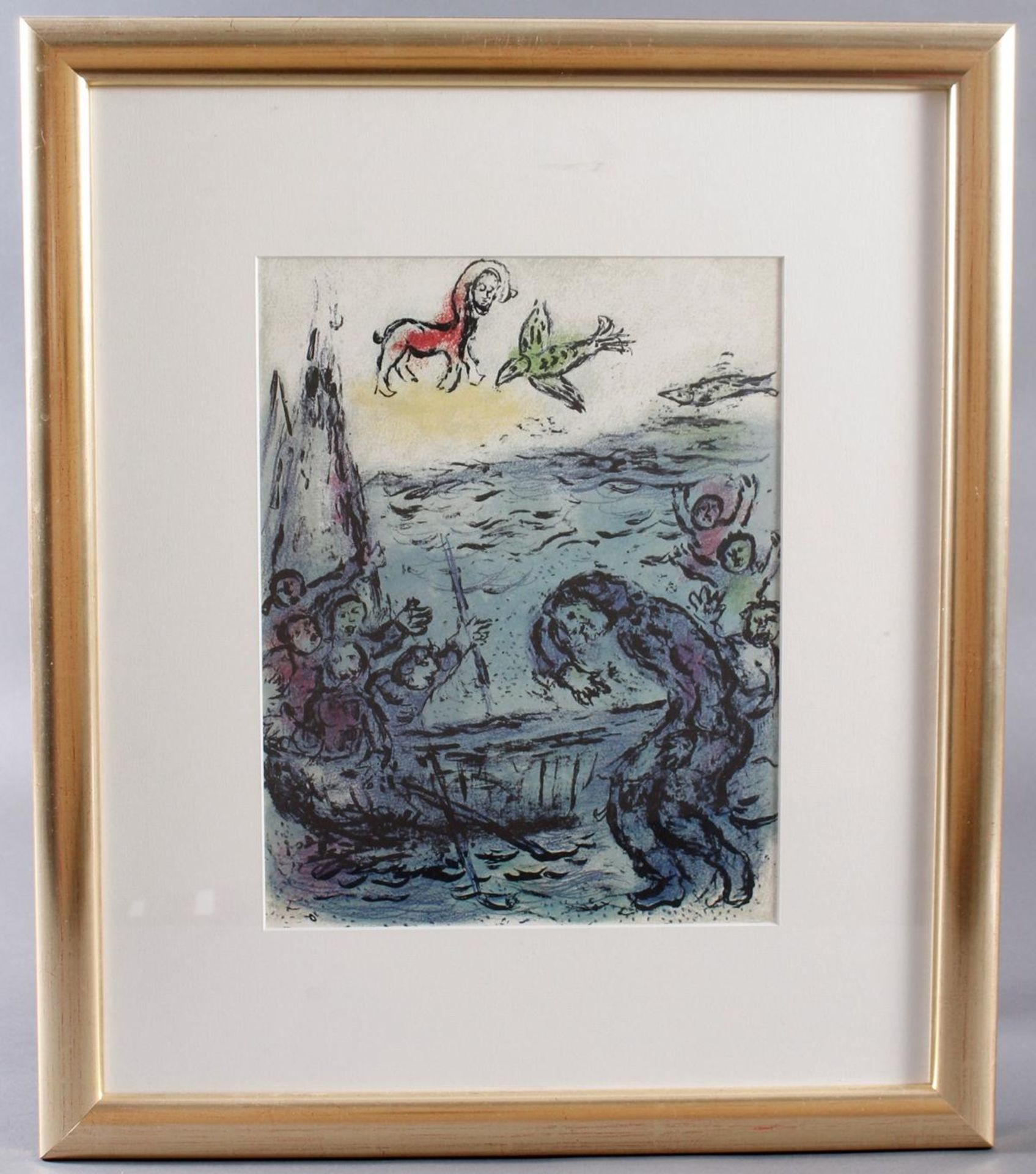 Marc Chagall, Farblithografie aus der Odyssee