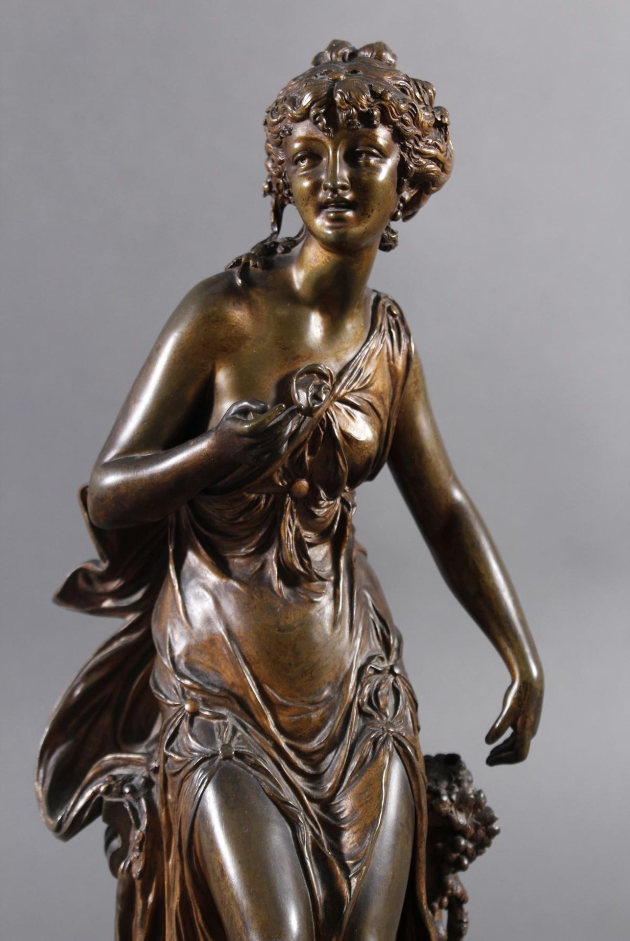 Jugendstil Bronzeplastik, Frankreich um 1900 - Image 2 of 6