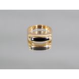 Damenring mit Onyx, 14 Karat Gelbgold