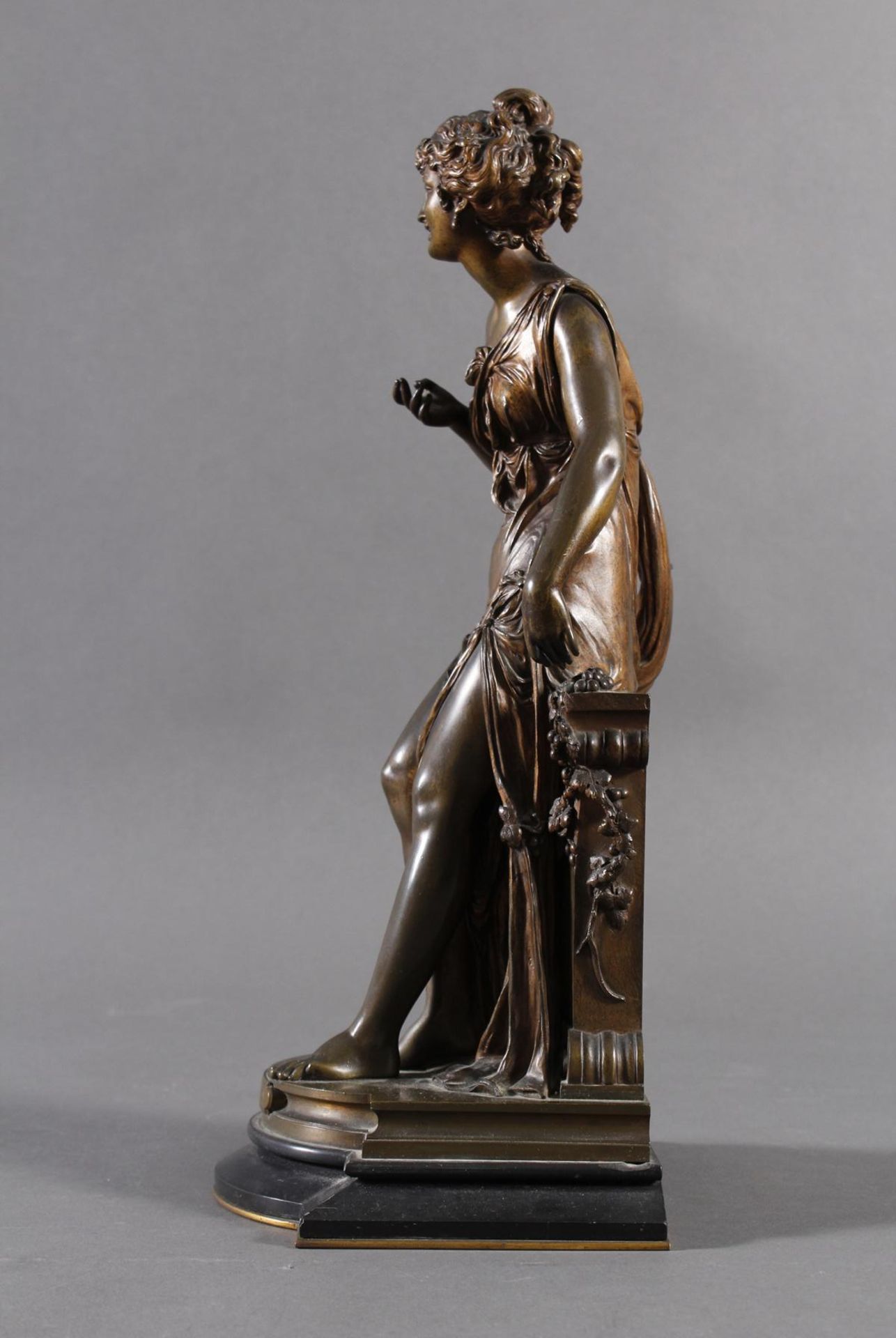 Jugendstil Bronzeplastik, Frankreich um 1900 - Image 5 of 6