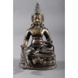 Bronze Buddha, Jambhala, Tibet, 17. / 18.. Jahrhundert