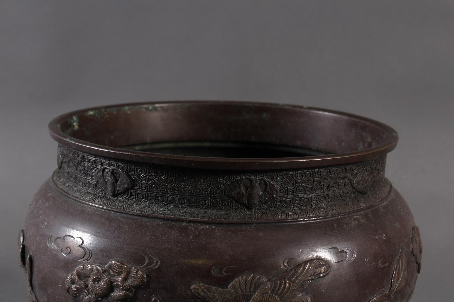 Bronze Chachepot, Japan um 1880 - Image 2 of 4