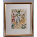 Marc Chagall, Farblithografie aus der Odyssee