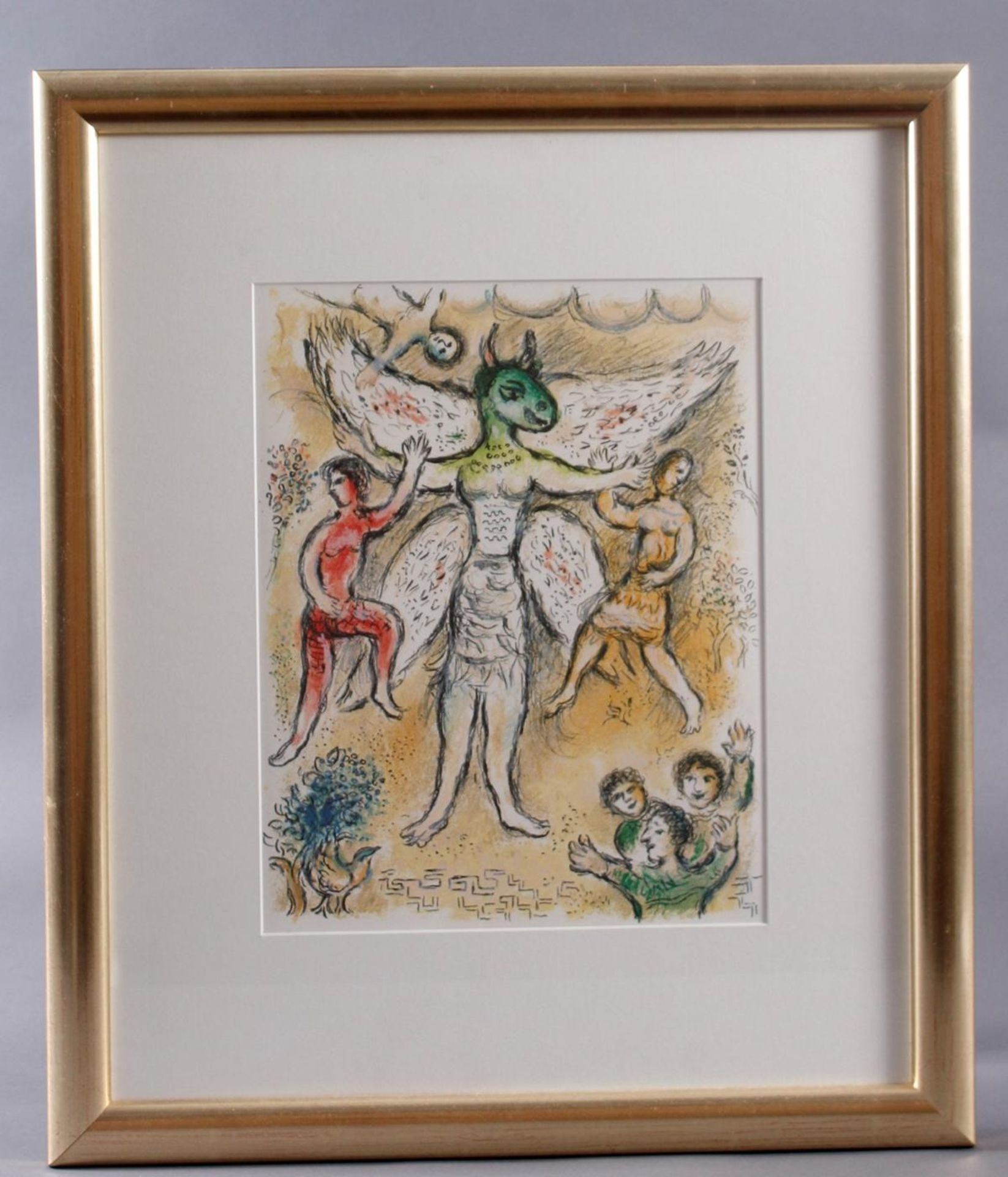 Marc Chagall, Farblithografie aus der Odyssee