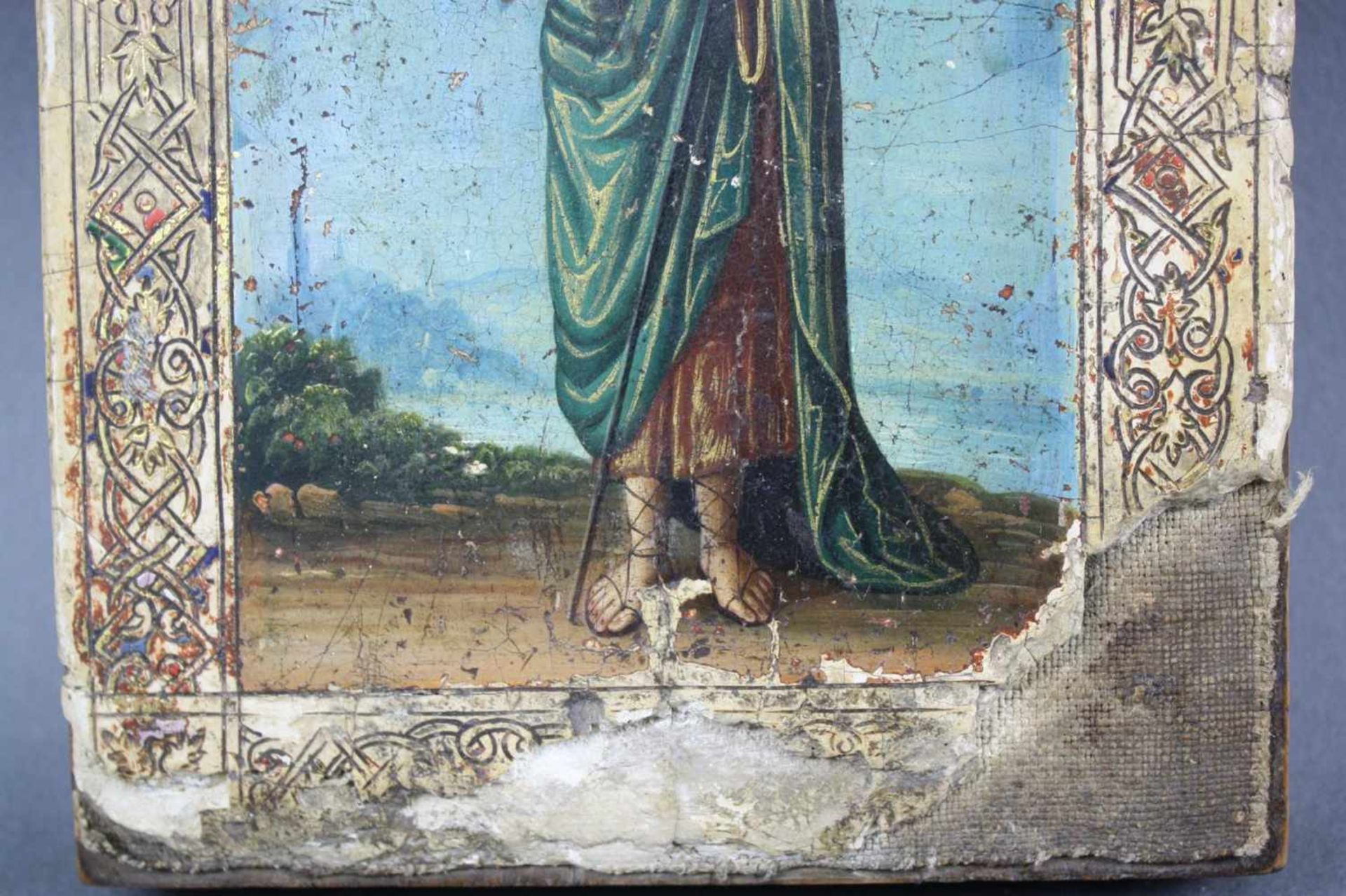 Gips Ikone, Hl. Johannes der Täufer - Bild 3 aus 4