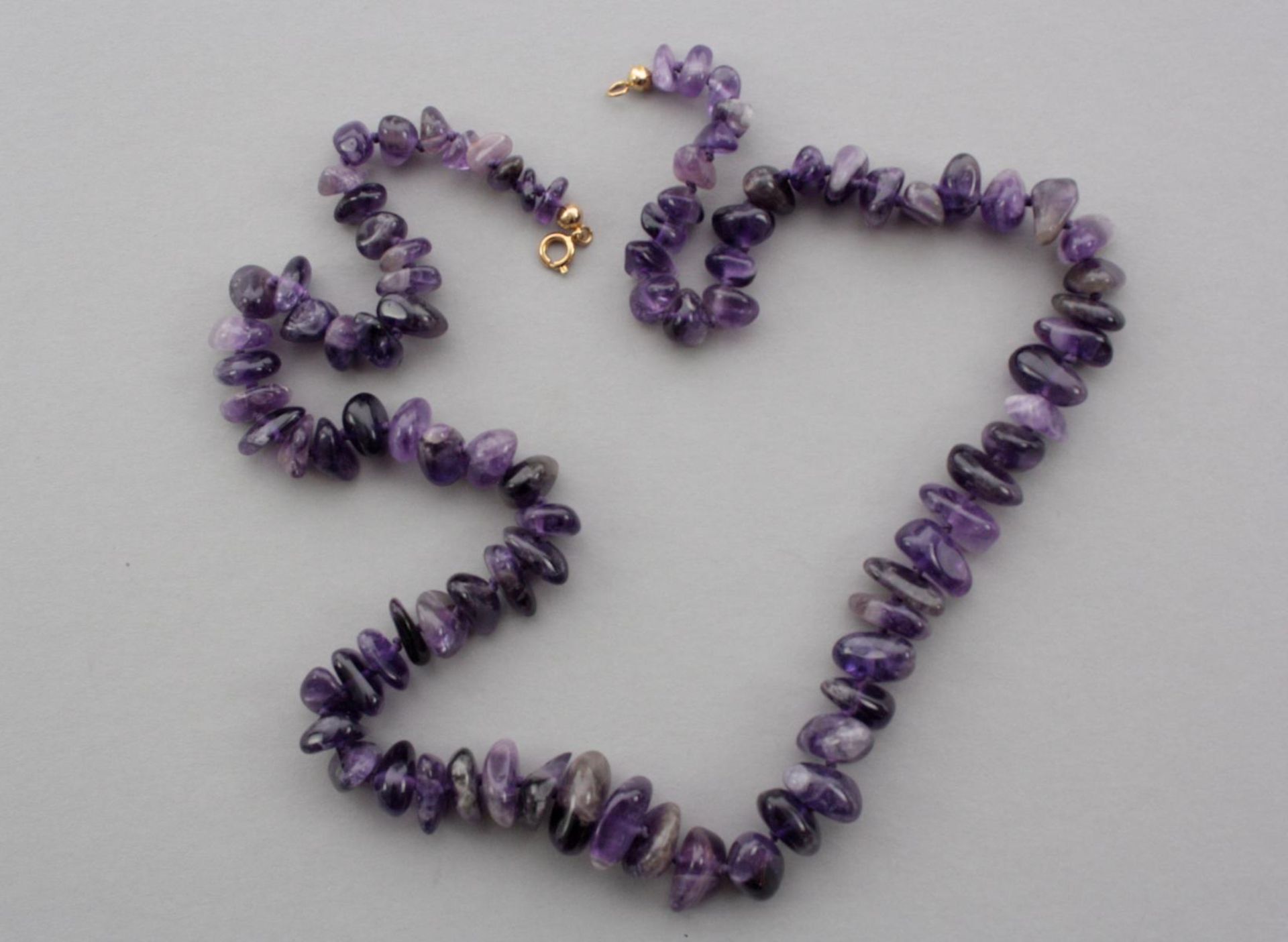 Amethyst Halskette - Bild 2 aus 2