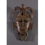 Bronzemaske Senufo / Elfenbeinküste