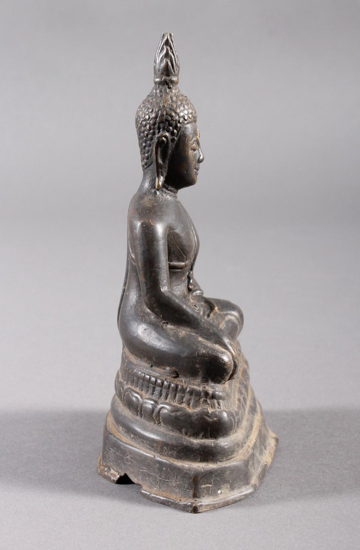 Bronze Buddha, Sukhothai Thailand, 18. / 19. Jahrhundert - Bild 2 aus 7