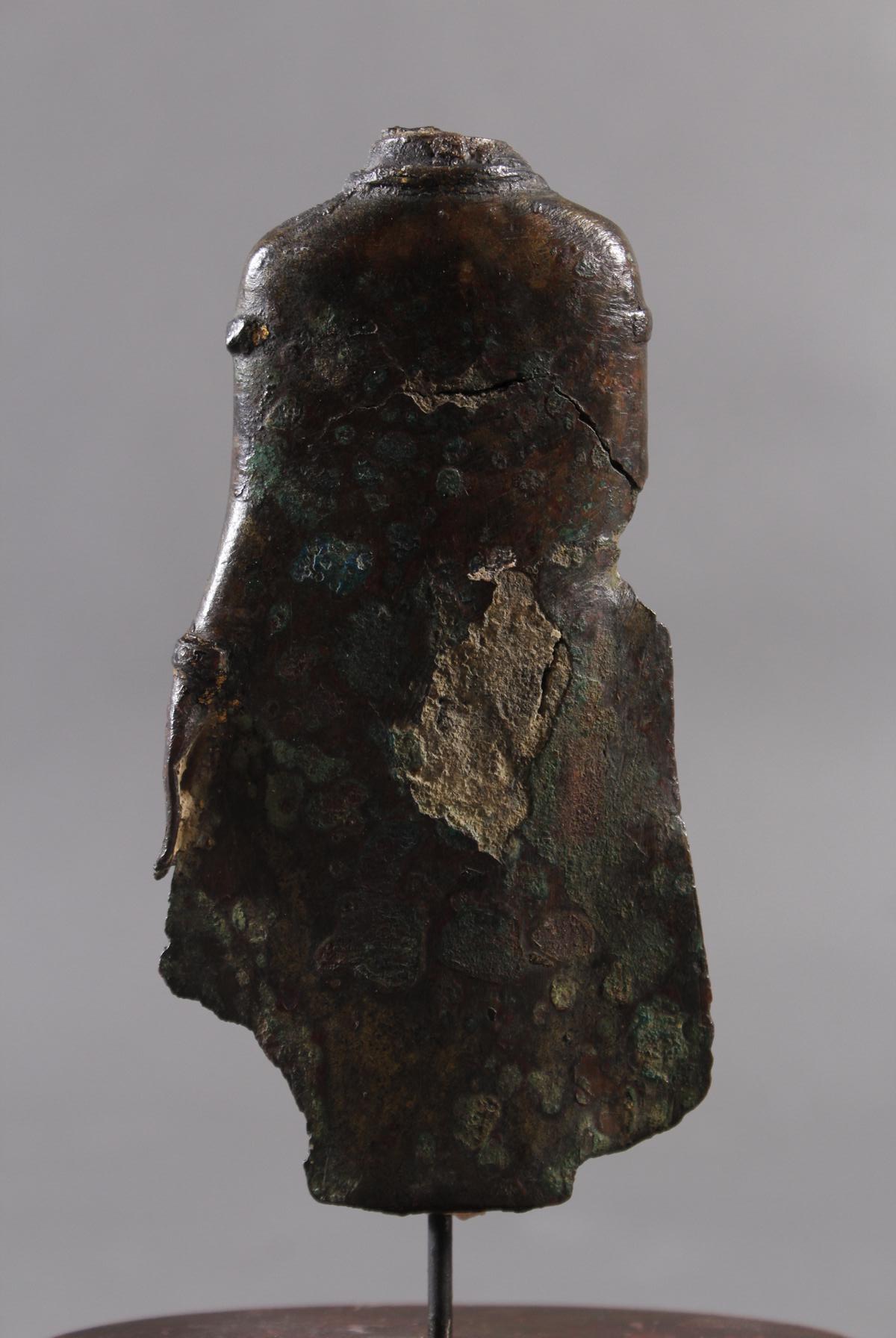 Bronze Buddha-Fragment, wohl Khmer, 13./14. Jahrhundert - Image 4 of 9