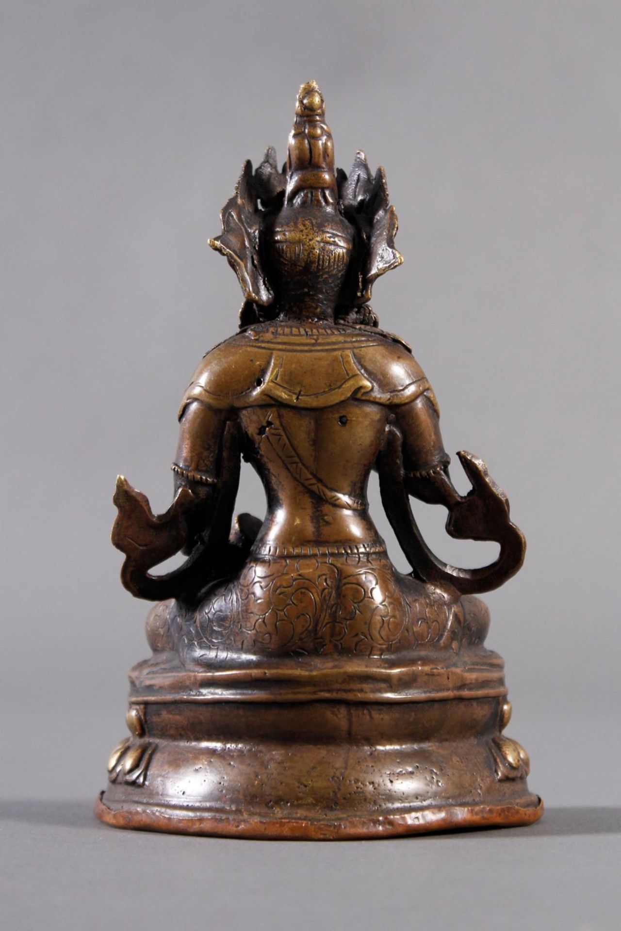 Bronze Buddha, Tibet 19. Jahrhundert - Bild 3 aus 6