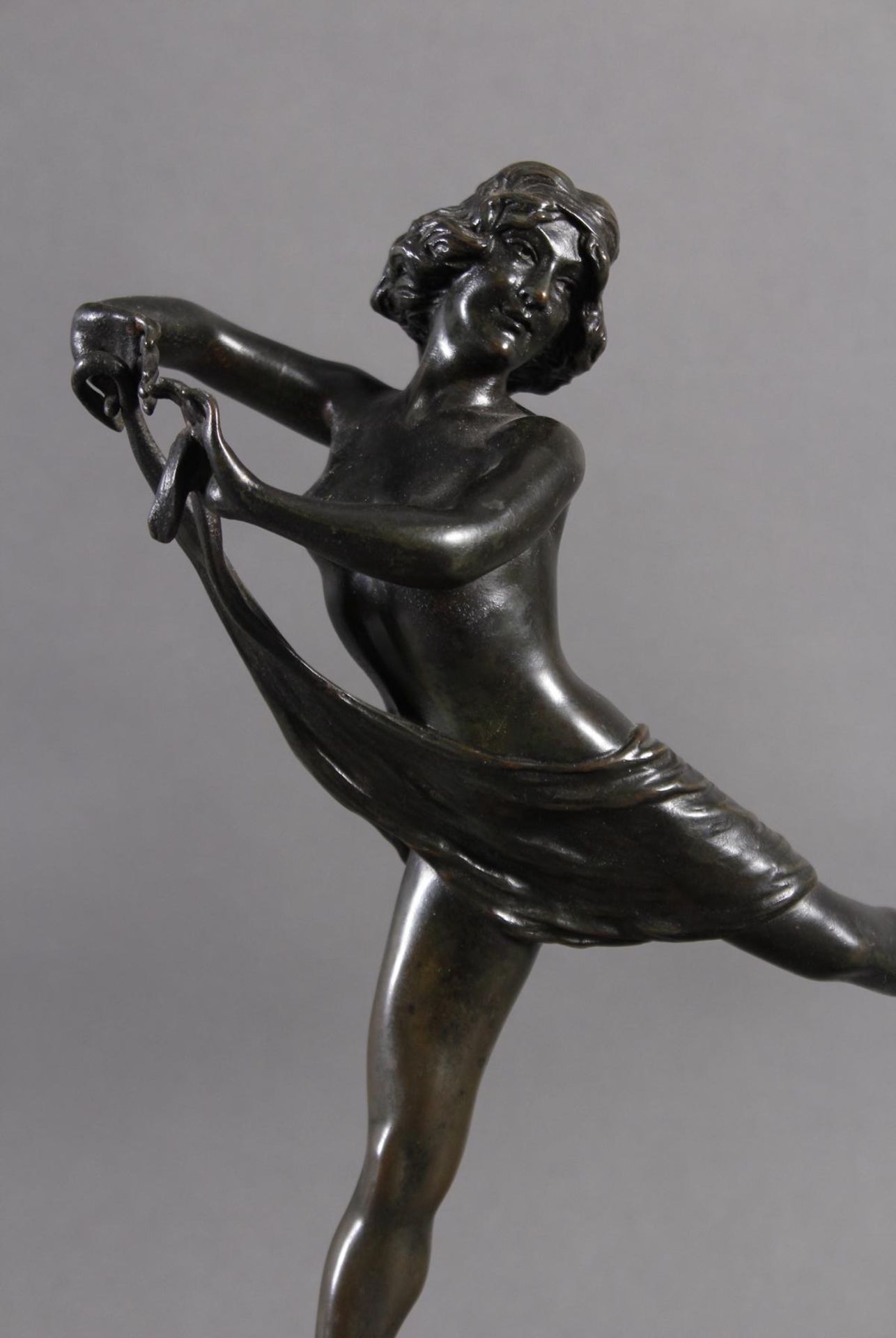 Jugendstil Bronze, Tänzerin, Frankreich um 1900 - Bild 2 aus 4