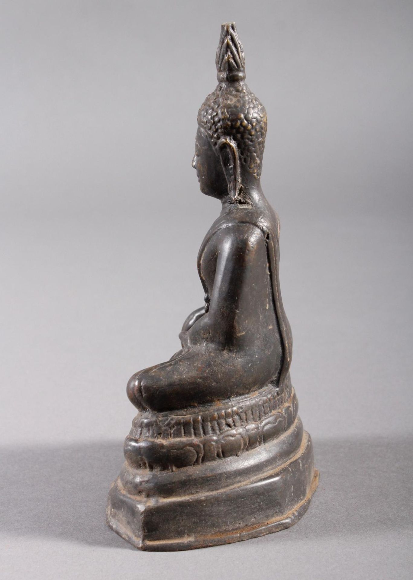 Bronze Buddha, Sukhothai Thailand, 18. / 19. Jahrhundert - Bild 4 aus 7