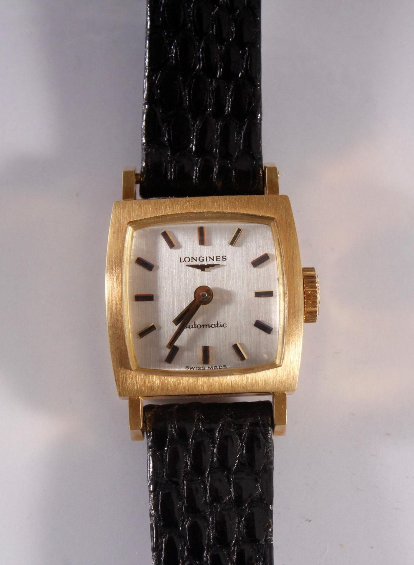 Longine Automatic Damenarmbanduhr, 18 Karat Gelbgold - Bild 2 aus 4