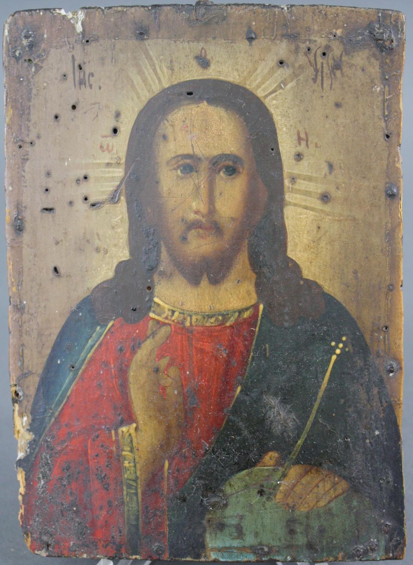Antike Ikone Christus Pantokrator