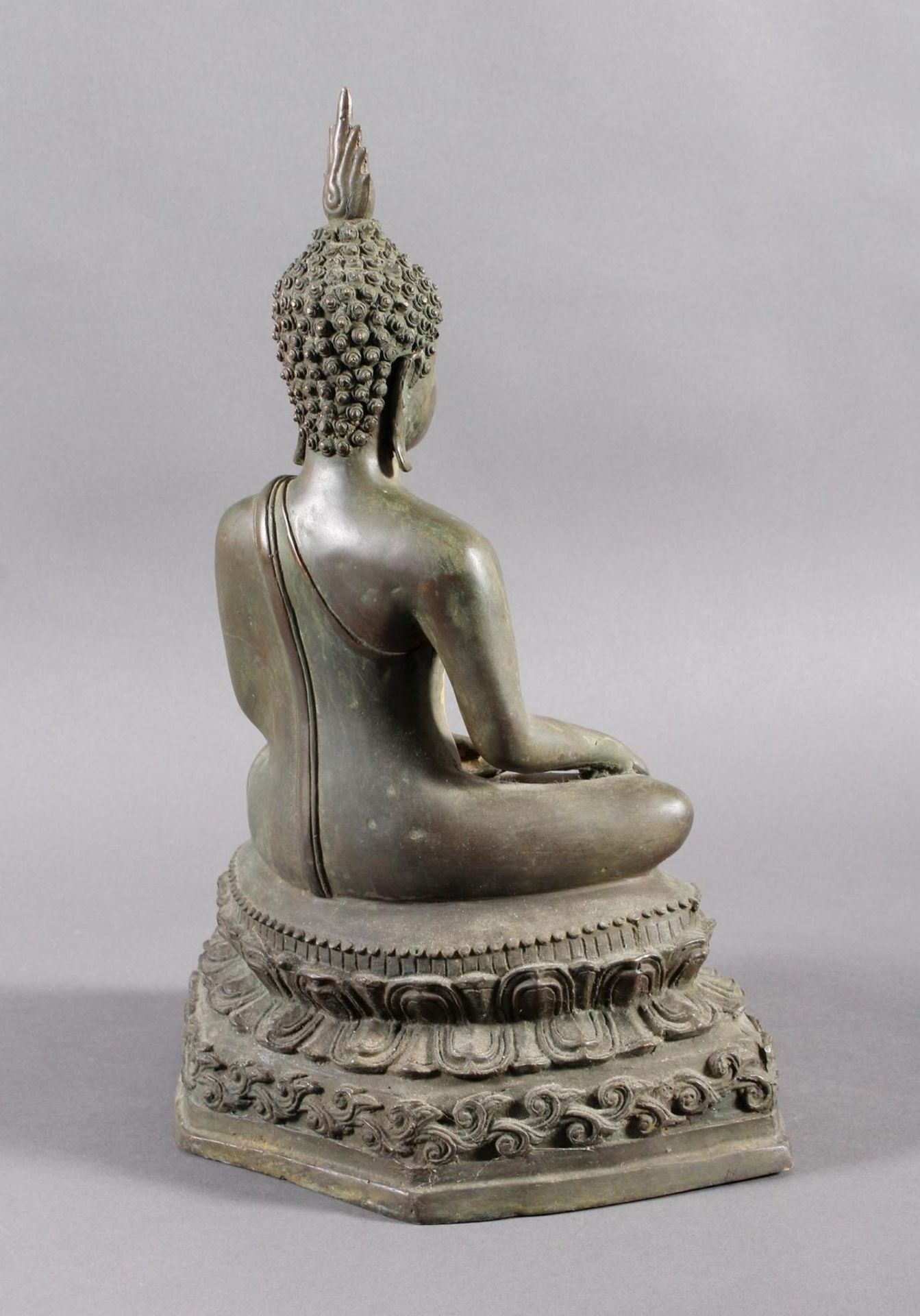 Bronze Buddha, Thailand um 1900 - Bild 11 aus 14