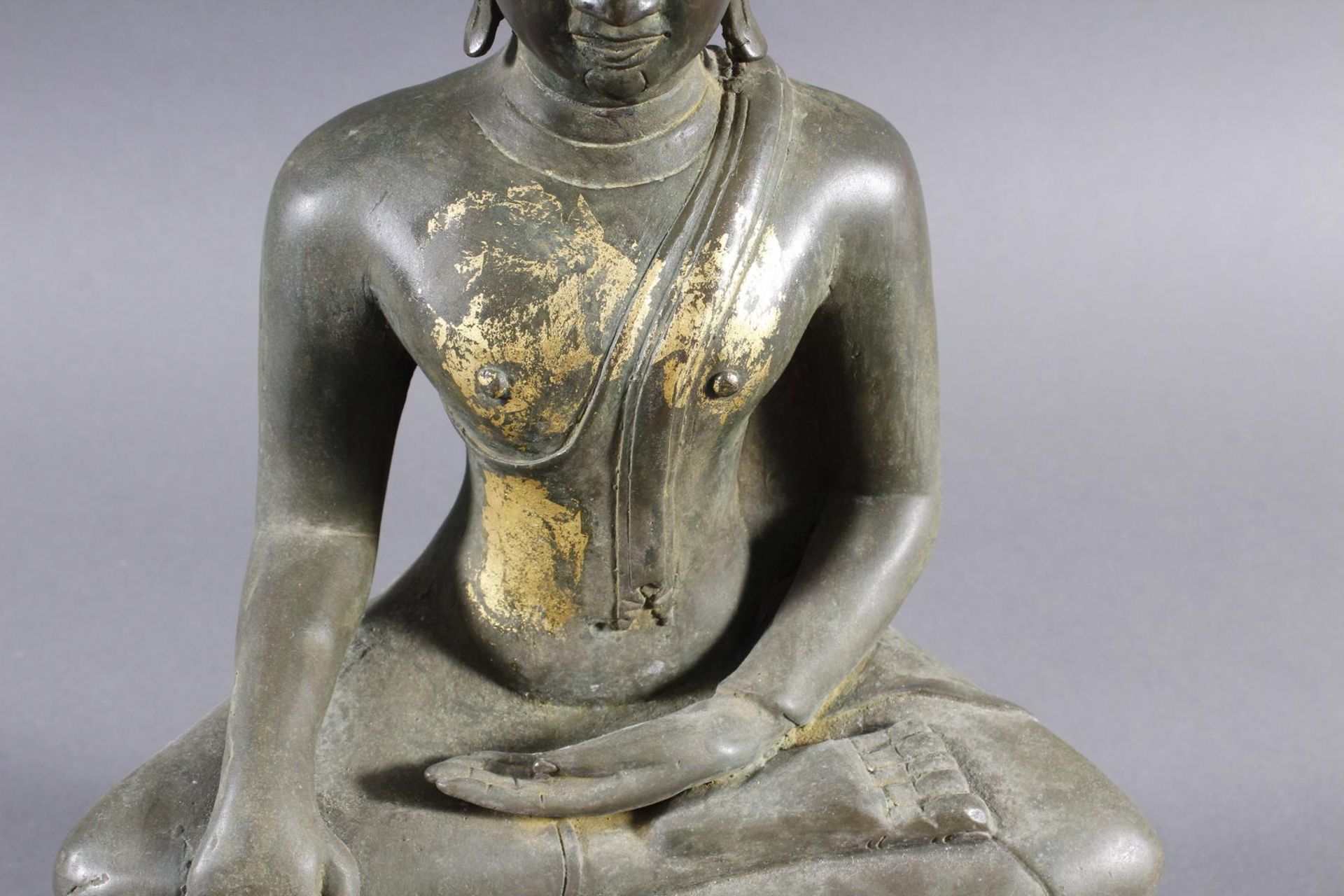 Bronze Buddha, Thailand um 1900 - Image 7 of 14