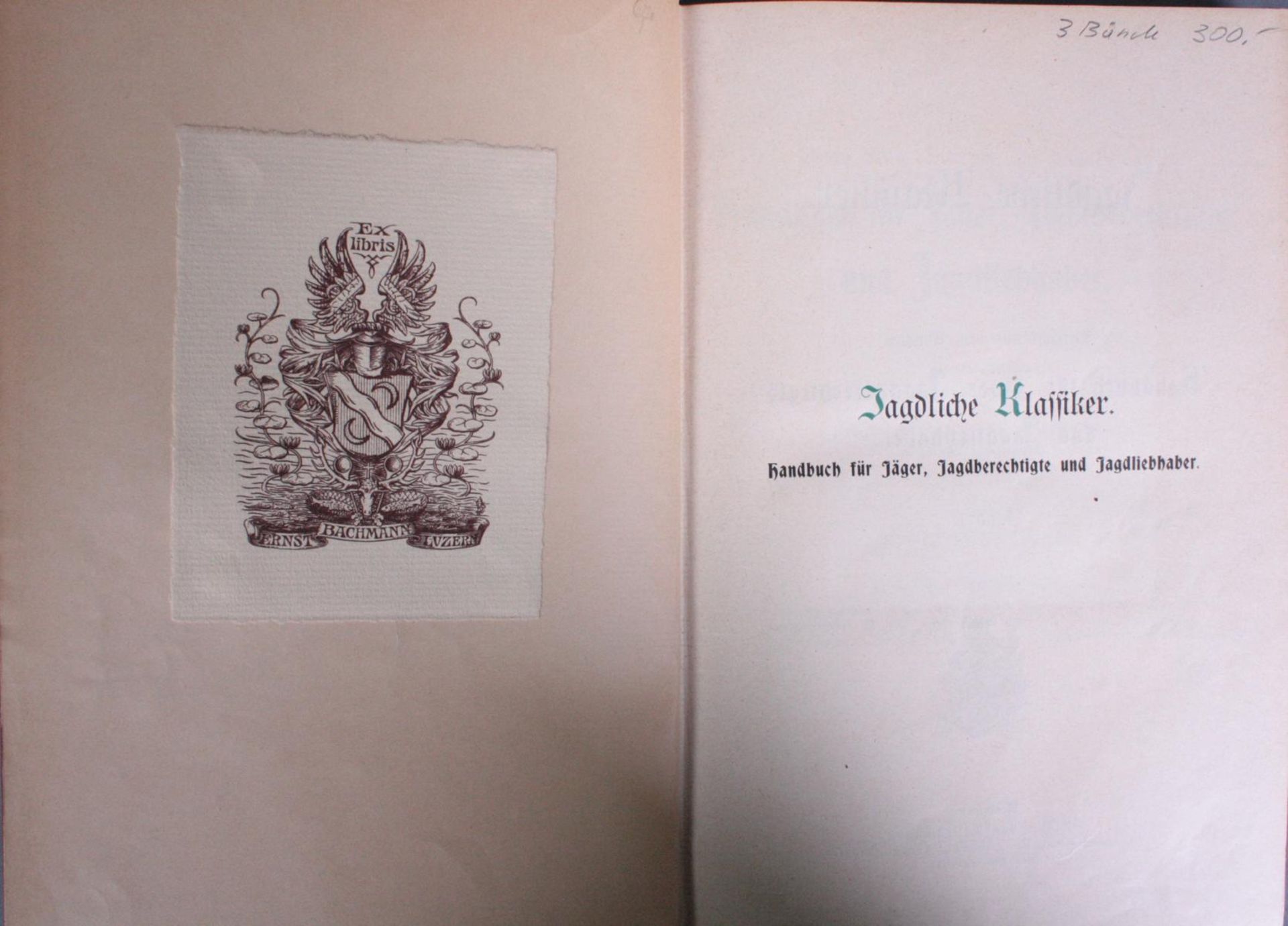 Handbuch für Jäger in Drei Bänden. Dietrichs aus dem Winckell, Band I-III - Bild 4 aus 6