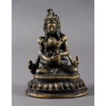 Bronze Buddha, Tibet 18. / 19. Jahrhundert