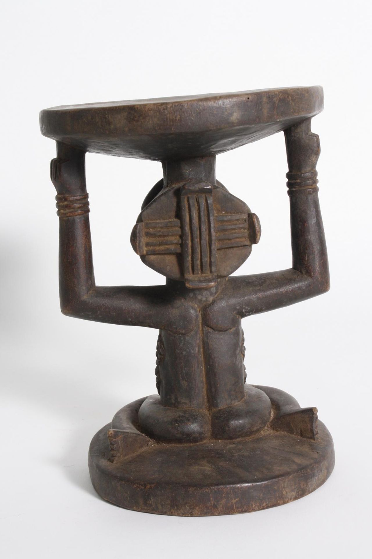 Karyatiden-Hocker. Luba-Hemba, D.R. Kongo, 1. Hälfte 20. Jh. - Image 7 of 13