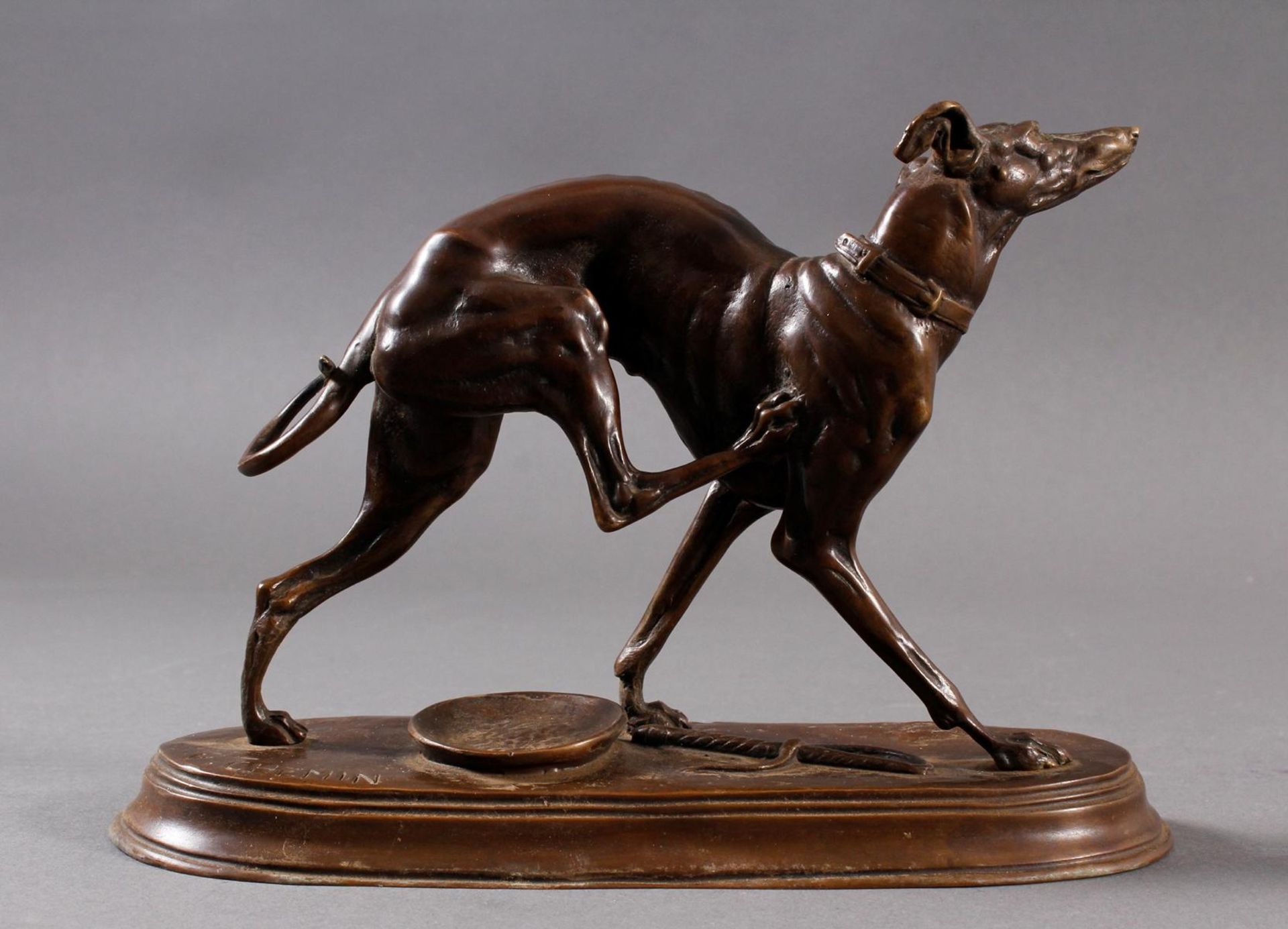 Bronzeplastik Jagdhund, Joseph Victor CHEMIN (1825-1901) - Image 2 of 14