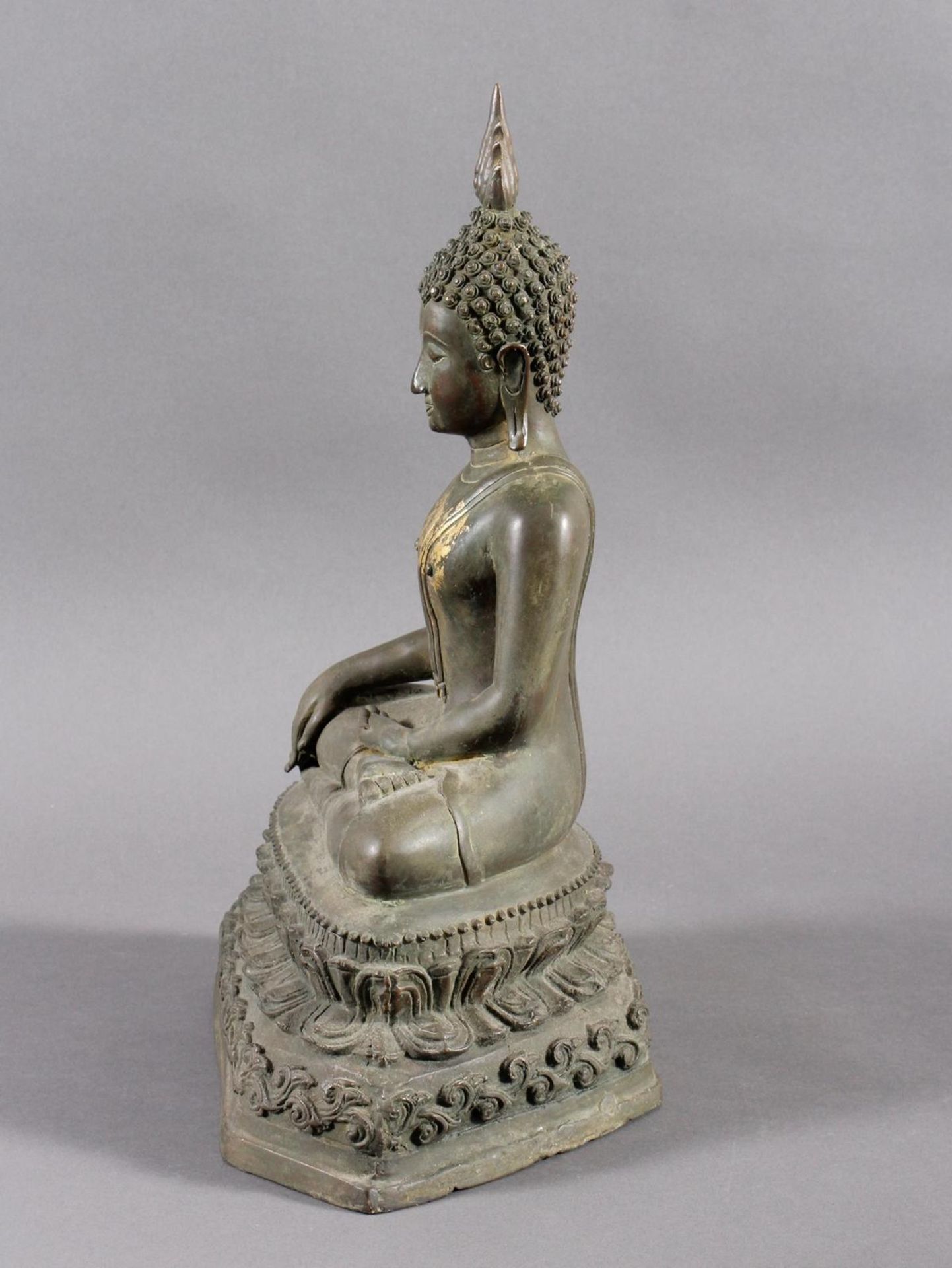 Bronze Buddha, Thailand um 1900 - Bild 14 aus 14