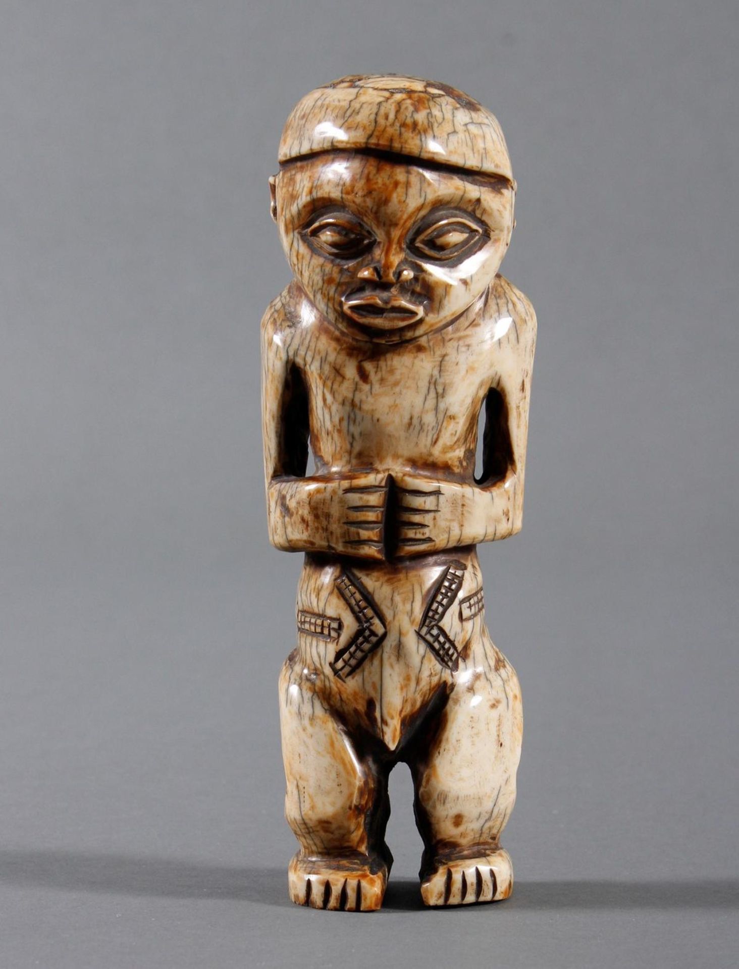 Bein Ahnenfigur, Luba / Kongo - Image 2 of 12