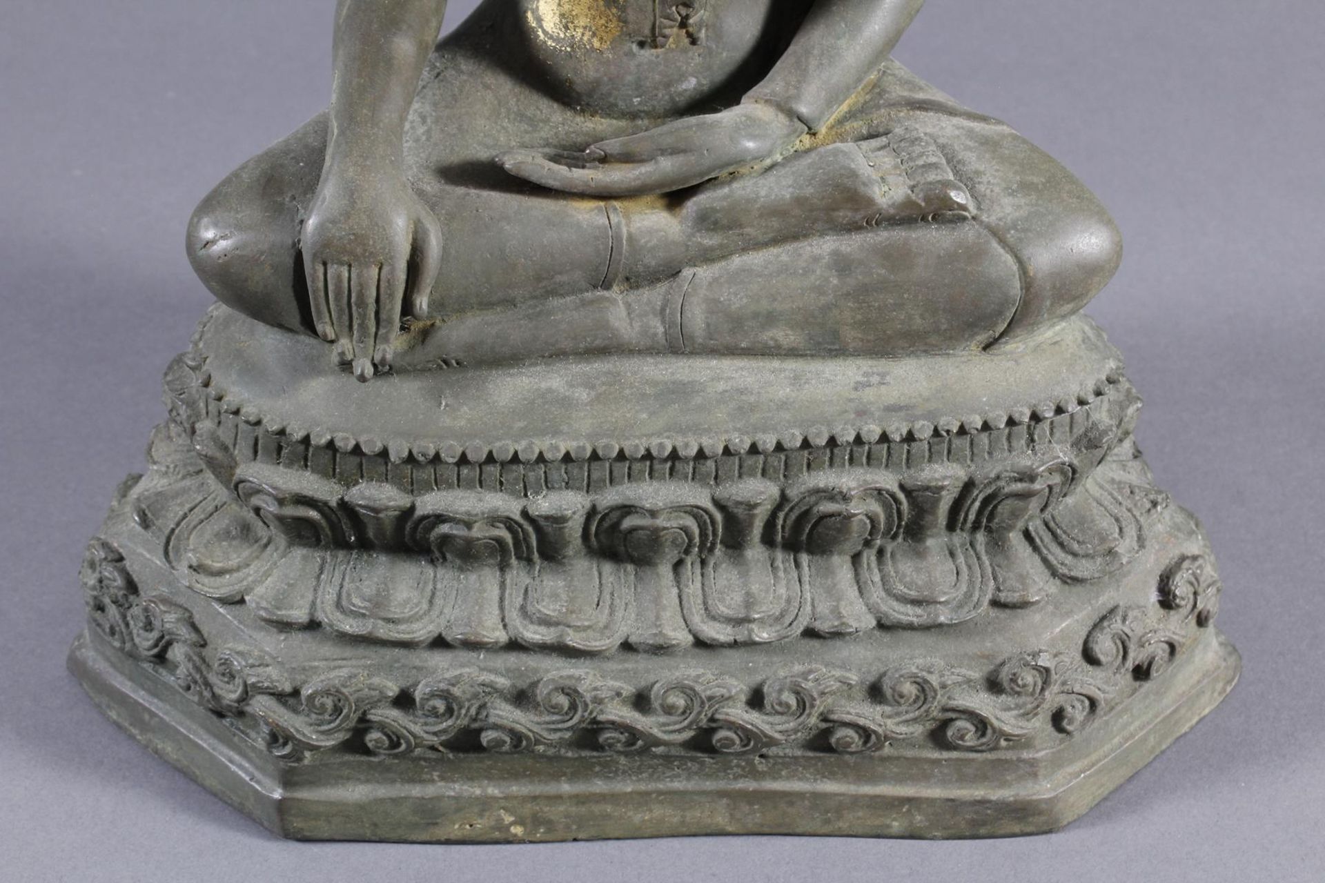 Bronze Buddha, Thailand um 1900 - Bild 9 aus 14