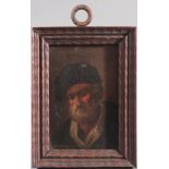 Bildnis eines bärtigen älteren Herren mit Hut. 19. Jahrhundert
