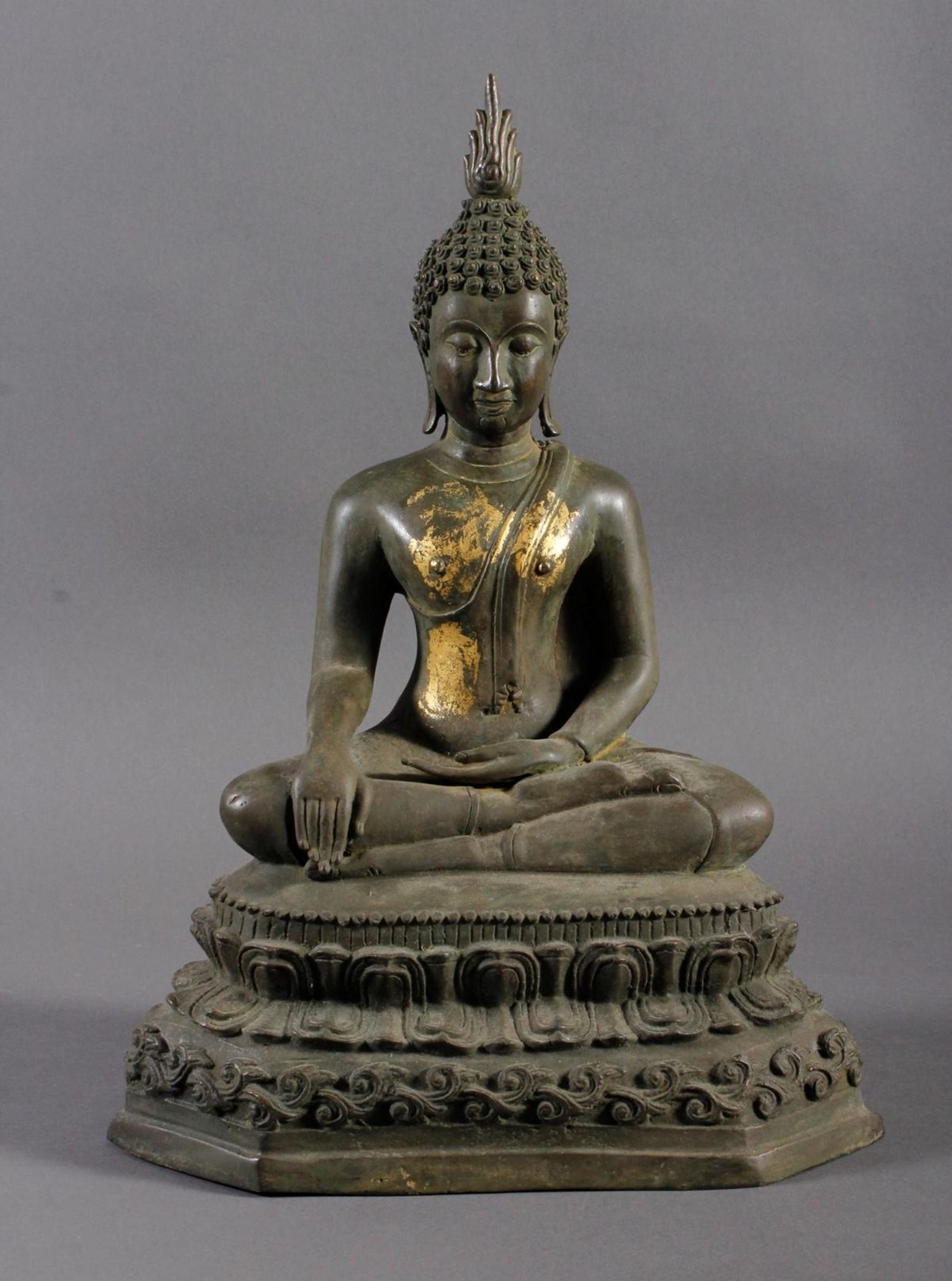 Bronze Buddha, Thailand um 1900