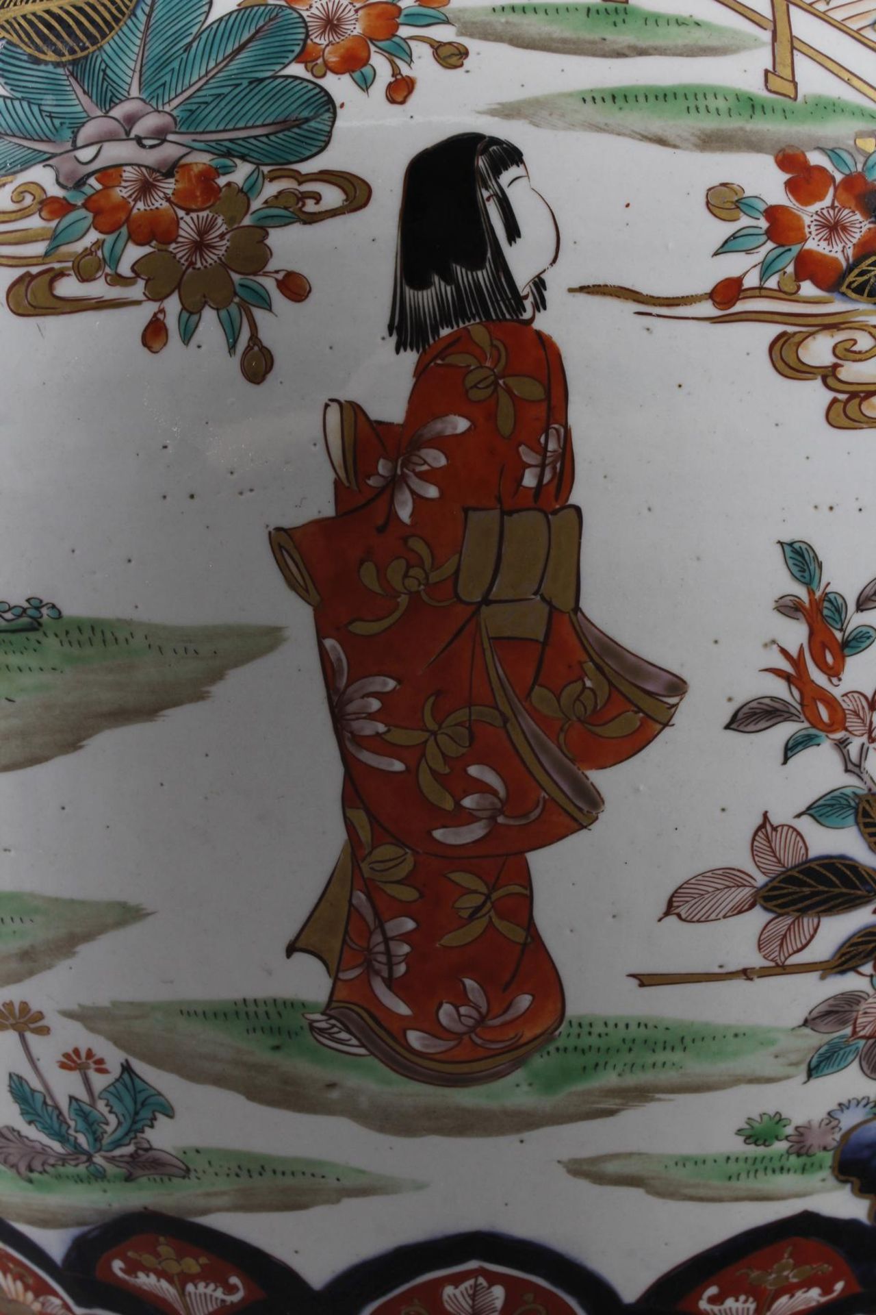 Große Prunk-Deckelvase, Imari, Japan, Meiji Periode - Bild 16 aus 29