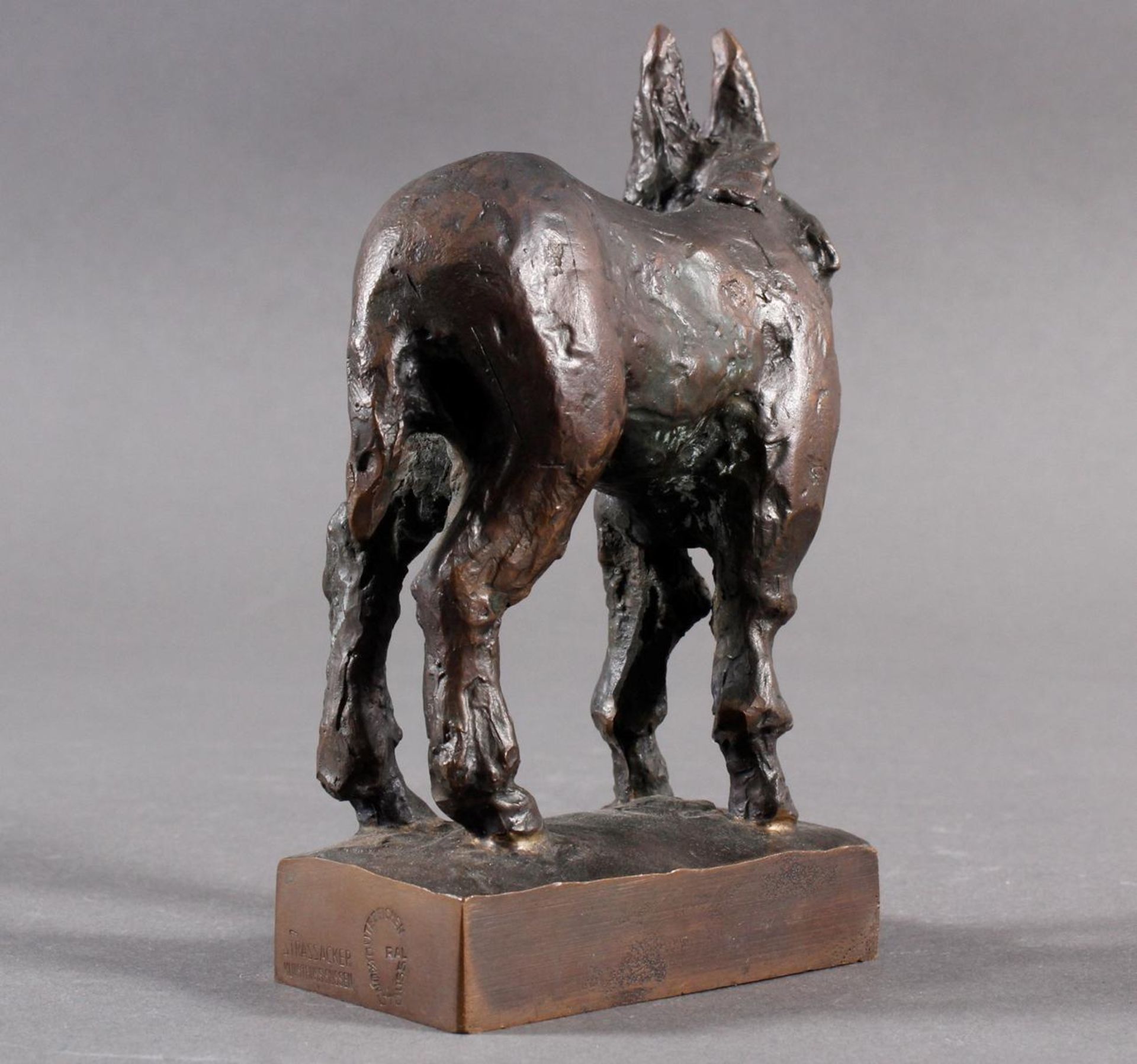 Deutscher Bronze Tierplastik, Eselchen - Image 7 of 14