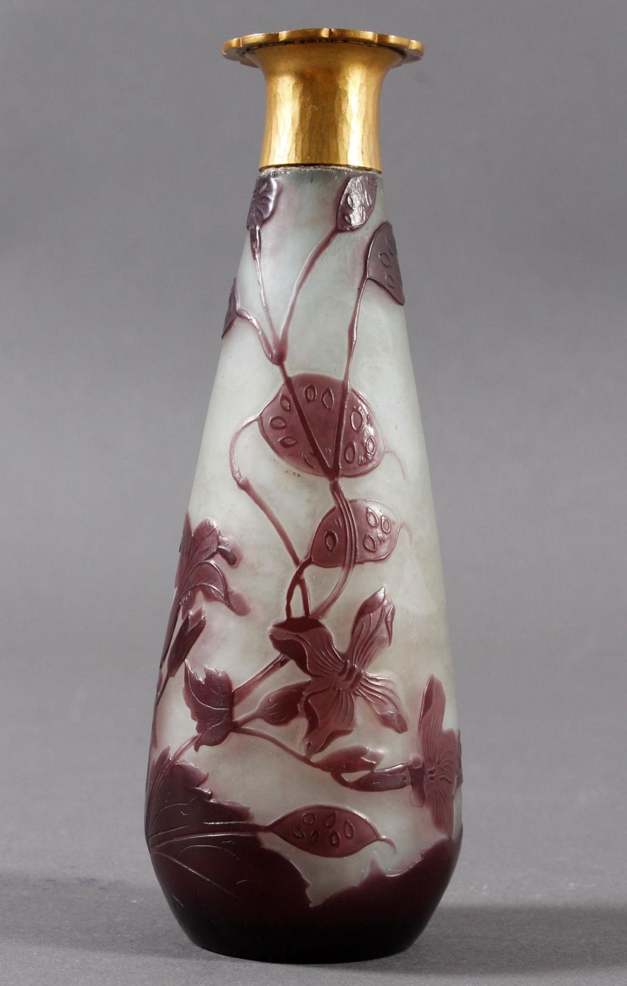 Glasziervase, Émille Gallé, um 1905-1910 - Bild 10 aus 13