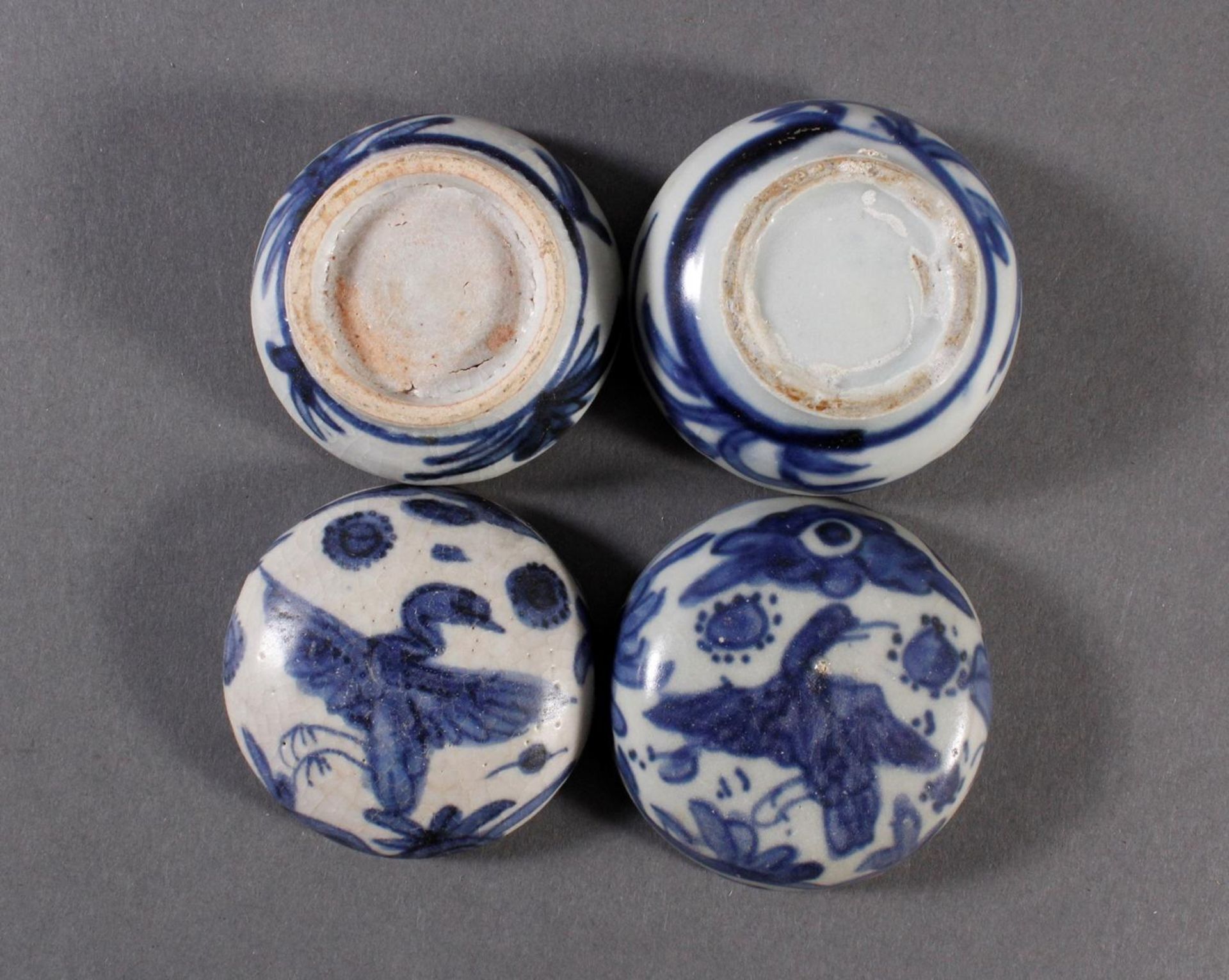 2 kleine Deckelgefäße, China Qing Dynasti - Bild 9 aus 10