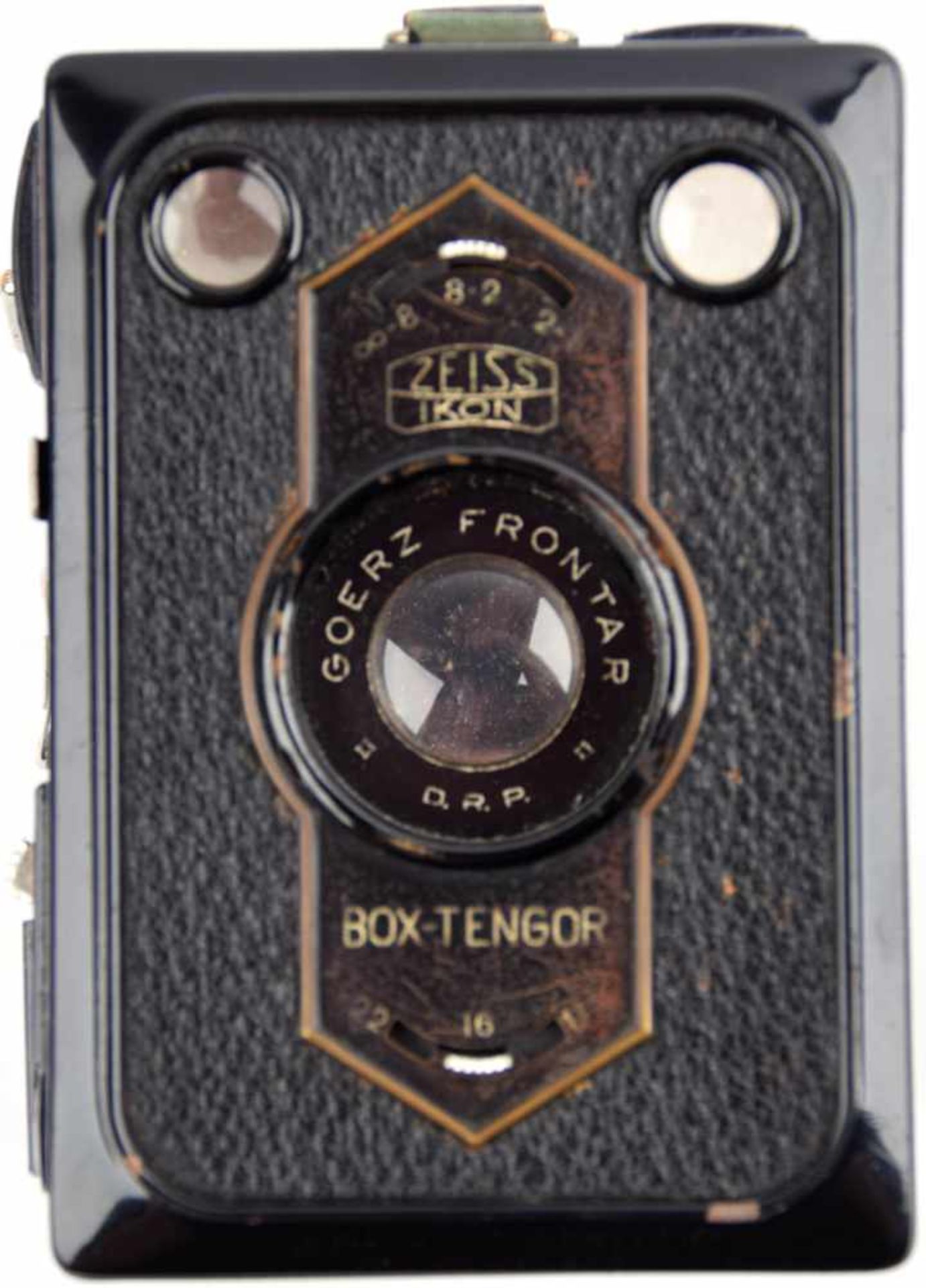 KAMERA ZEISS-IKON BOX TENGOR 54/2, Baujahr 1931, m. Objektiv Goerz Frontar D.R.P., eine der - Bild 2 aus 2