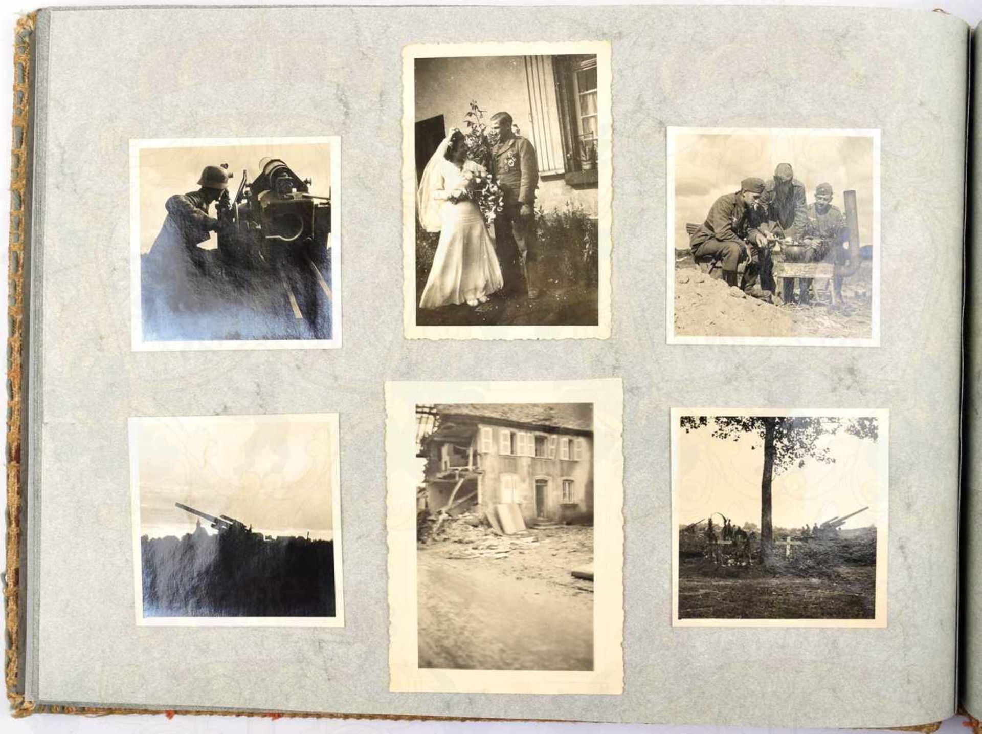 FOTOALBUM HAUPTMANN, v. Bau-Bataillon 133, m. 117 Fotos, Frankreichfeldzug 1940, etwas Rußland, - Bild 5 aus 6
