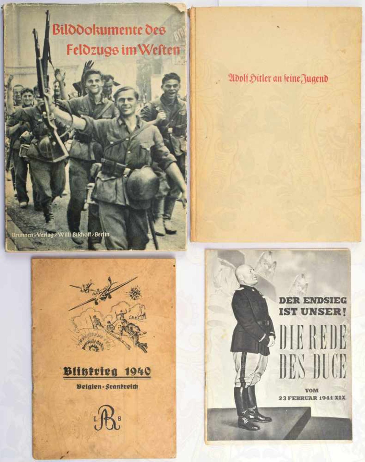 4 TITEL: Bilddokumente des Feldzugs im Westen, 1940; Blitzkrieg Belgien-Frankreich, Art.-Rgt. 8,