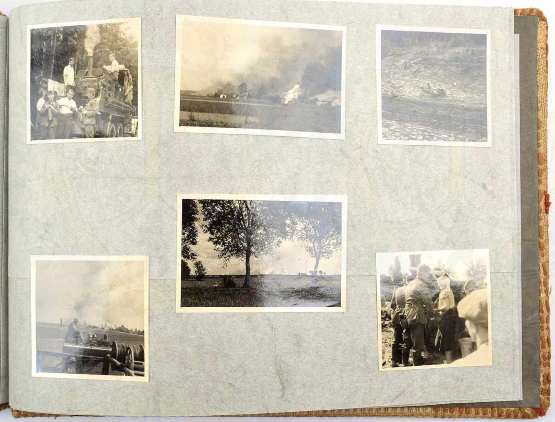 FOTOALBUM HAUPTMANN, v. Bau-Bataillon 133, m. 117 Fotos, Frankreichfeldzug 1940, etwas Rußland, - Bild 6 aus 6