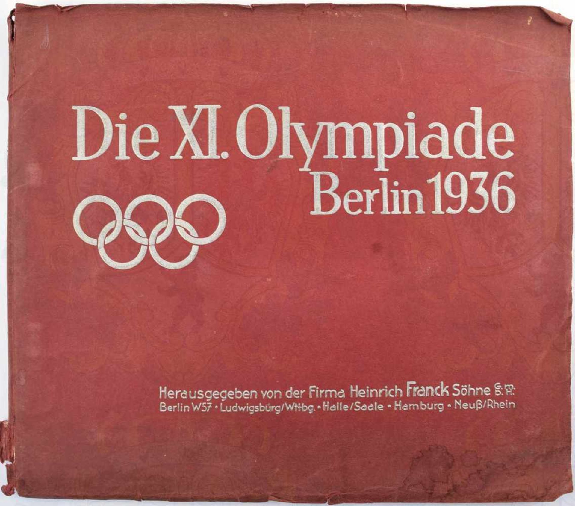 DIE XI. OLYMPIADE BERLIN 1936, Hrsg. Heinrich Frank GmbH, Ludwigsburg 1936, 192 farb. Bilder nach