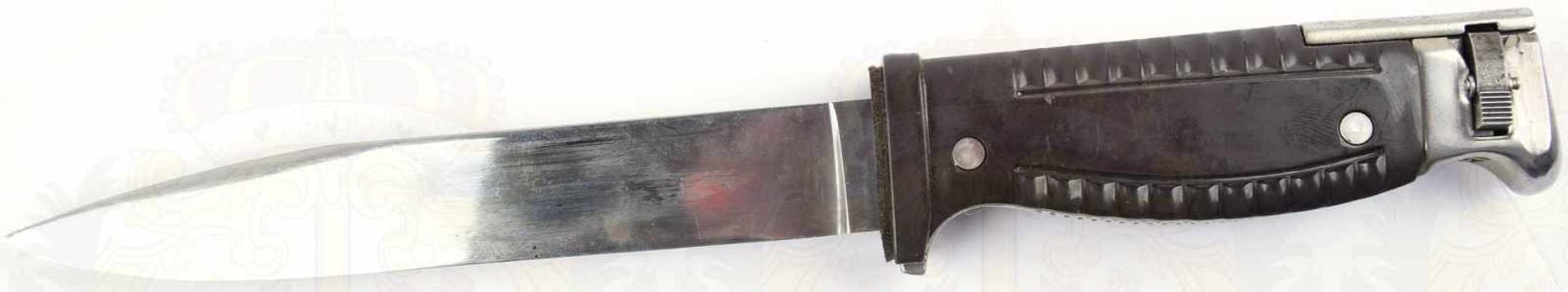SEITENGEWEHR 42, Sammleranfertigung, blanke Klinge, L. 17,5cm, Stoßleder, Griffteile Eisen, - Bild 7 aus 9