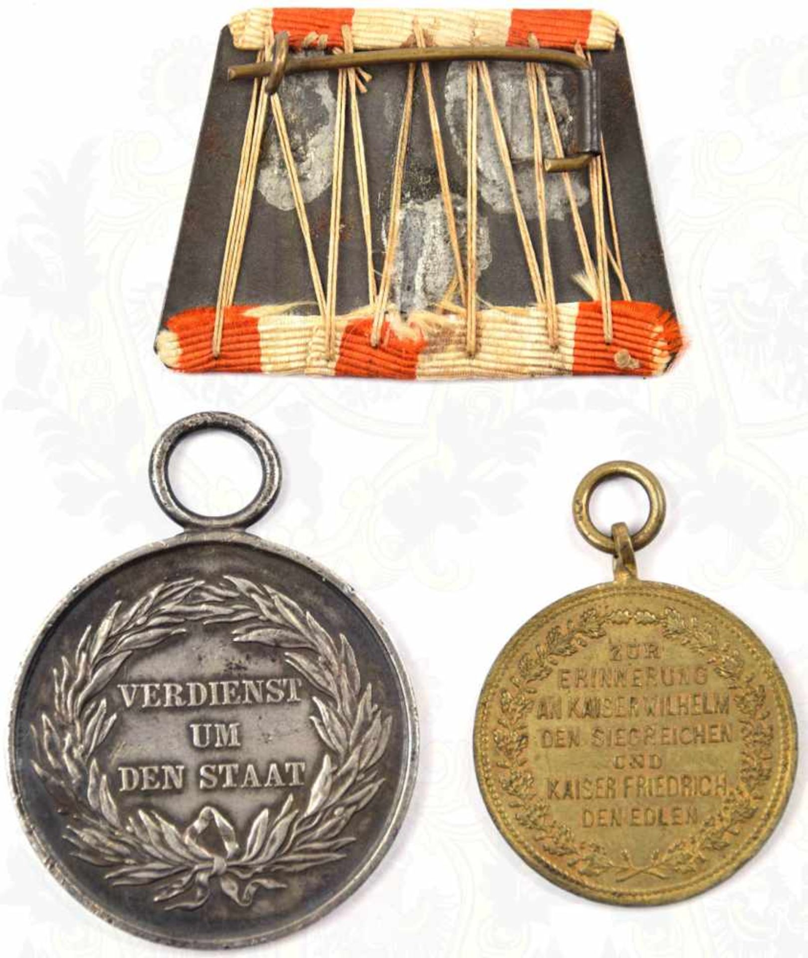 ALLGEMEINES EHRENZEICHEN, Medaille Verdienst um den Staat, Silber, an Einzel-Tragespange (Haken lose - Image 2 of 2