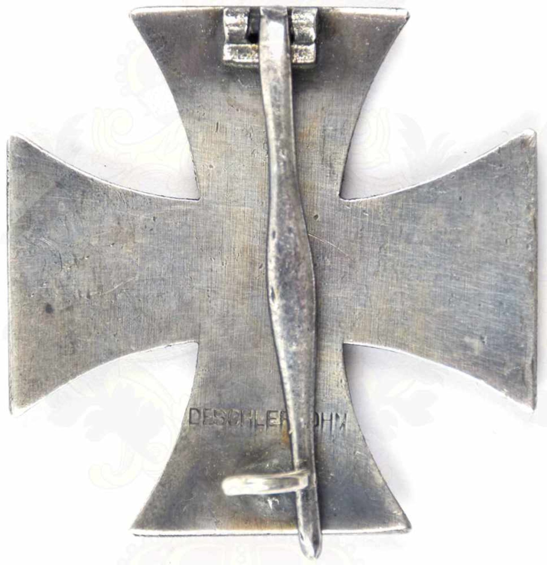 EK I 1870, Sammleranfertigung, einteilige Weißmetall-Fertigung, seidenmatt lackierter „Kern“, rs. - Bild 2 aus 2