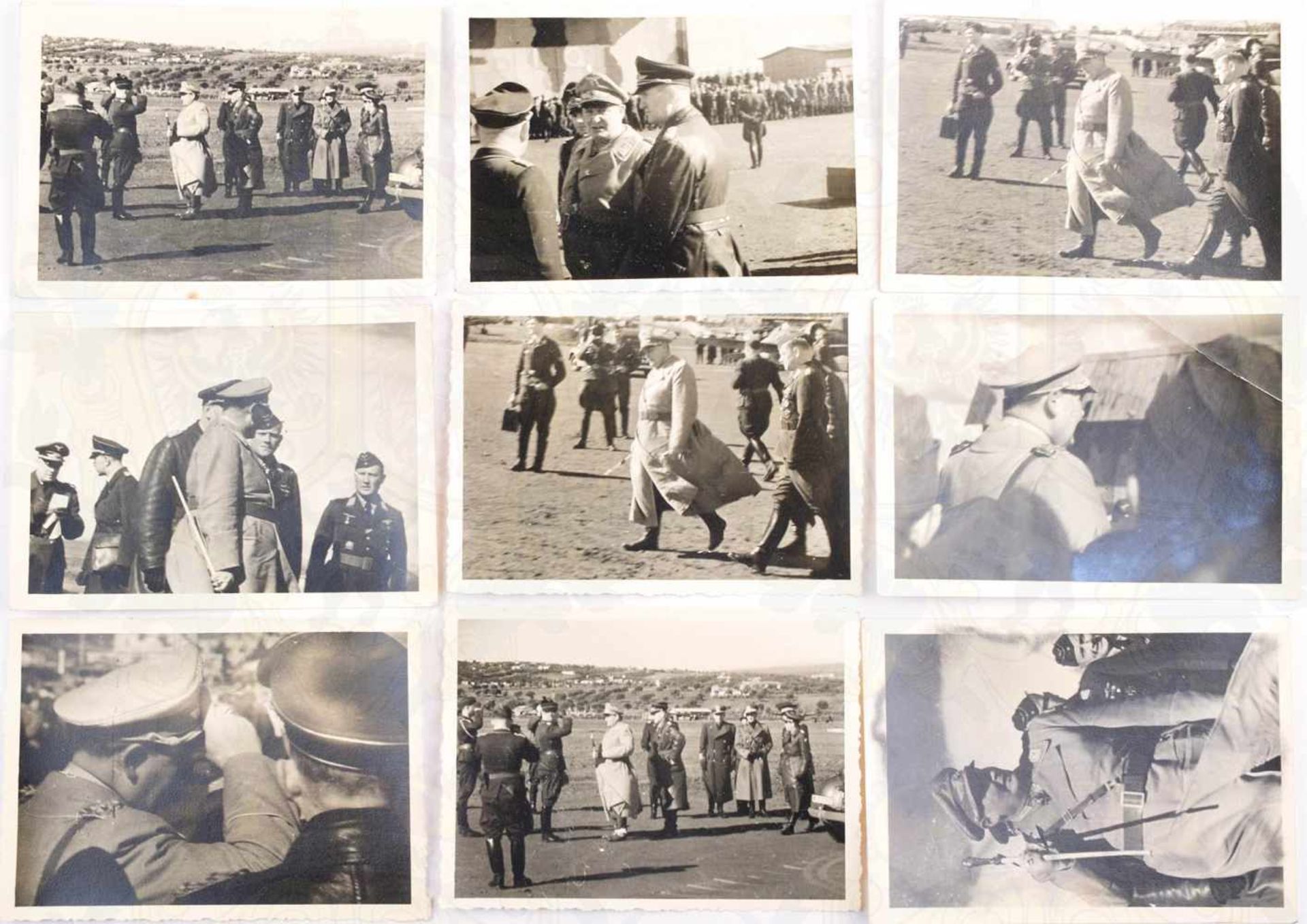 10 MOMENTAUFNAHMEN REICHSMARSCHALL HERMANN GÖRING, Truppenbesuch auf einem Fliegerhorst 1941/1942,