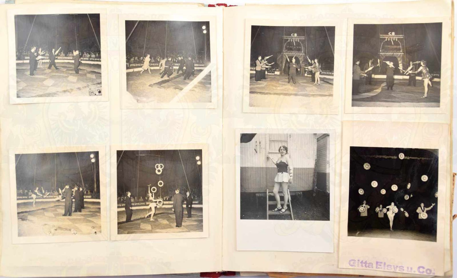 NACHLASS VARIETETRUPPE, Gittal Elys Co., Album m. 115 Fotos, Soldatenvorstellung in Danzig, - Bild 4 aus 6
