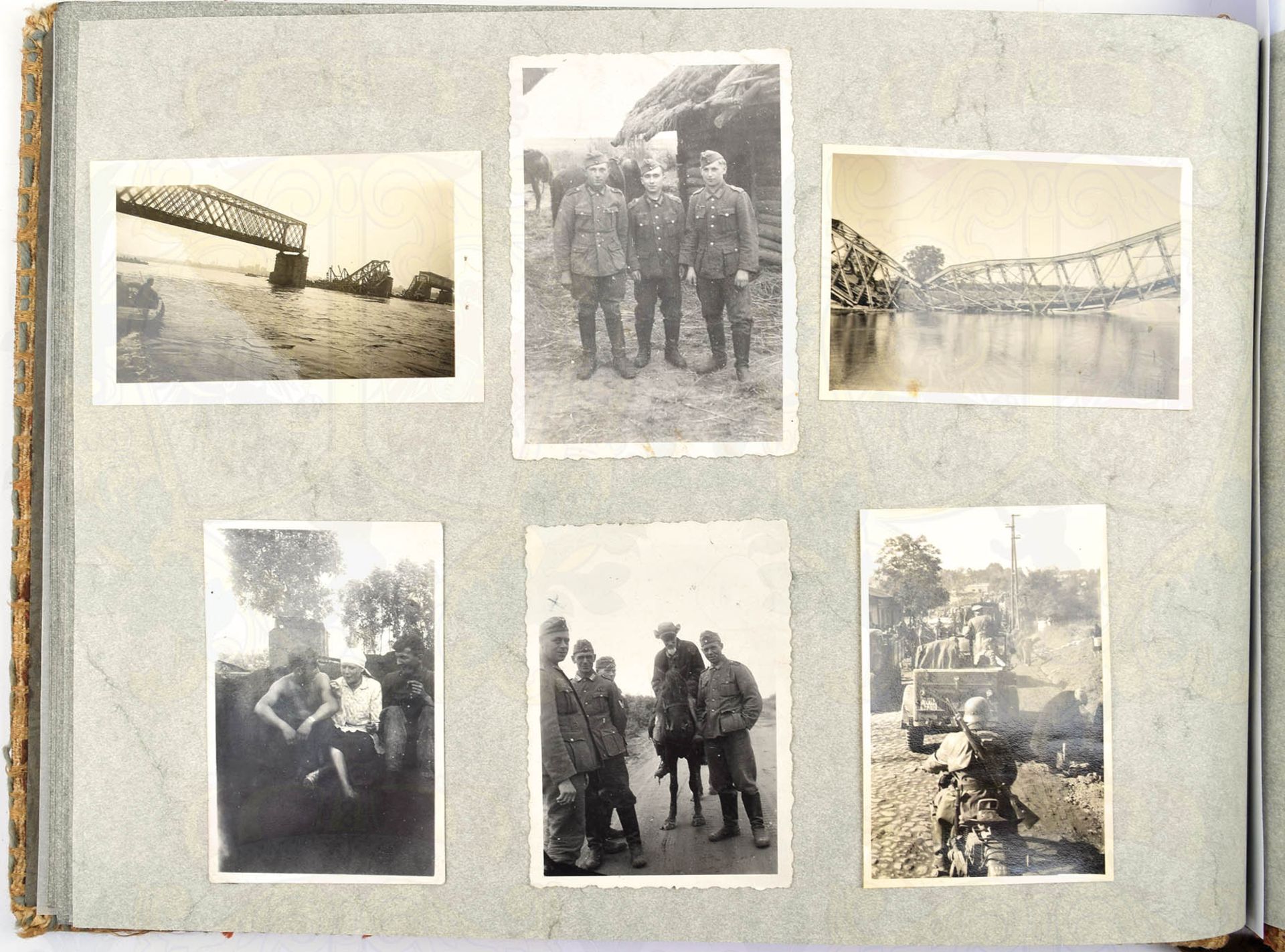 FOTOALBUM HAUPTMANN, v. Bau-Bataillon 133, m. 117 Fotos, Frankreichfeldzug 1940, etwas Rußland, - Bild 4 aus 7