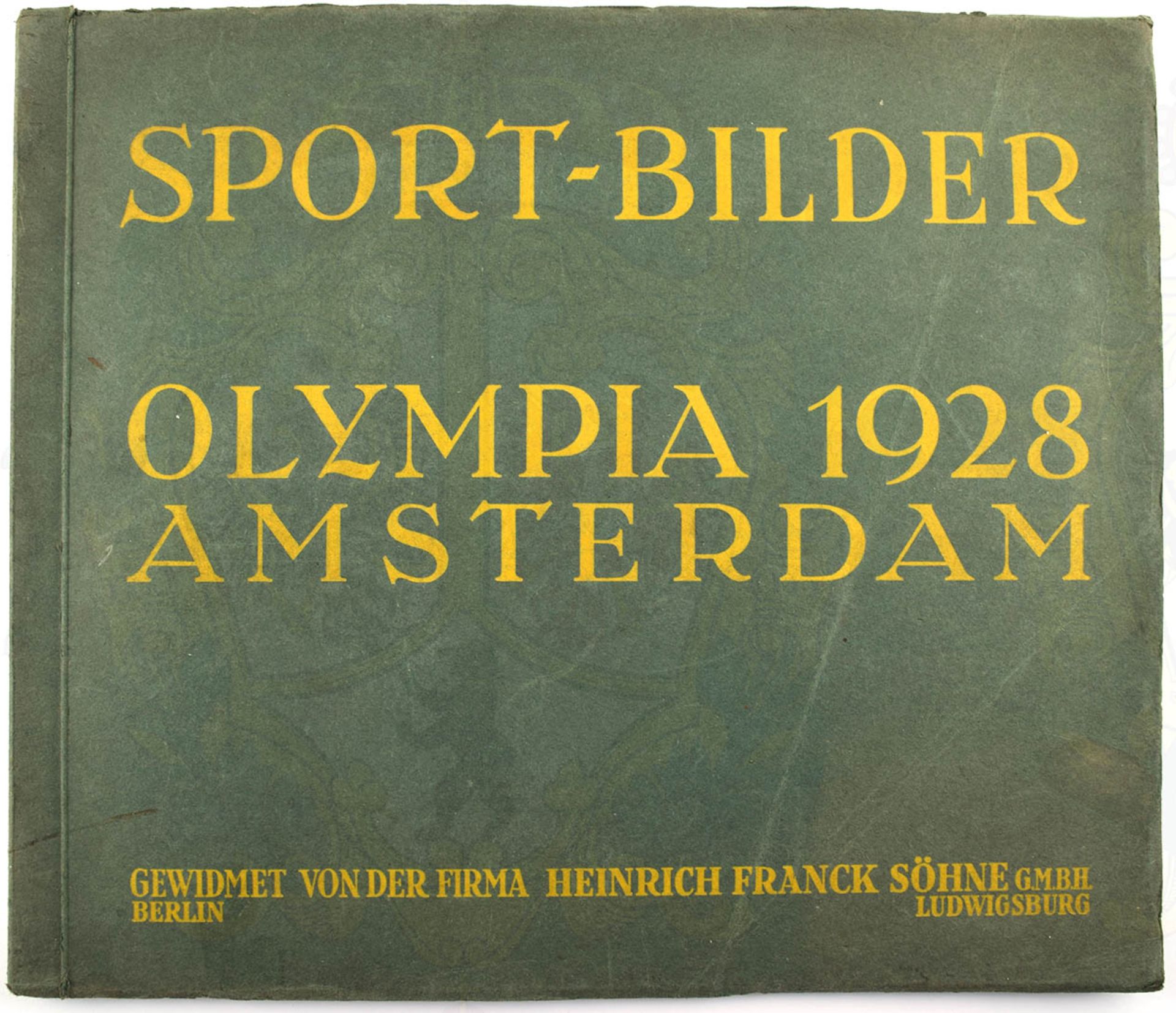SPORT-BILDER OLYMPIA AMSTERDAM 1928, H. Franck Söhne, Bln./Ludwigsburg 1932, kpl. m. 84 farb.