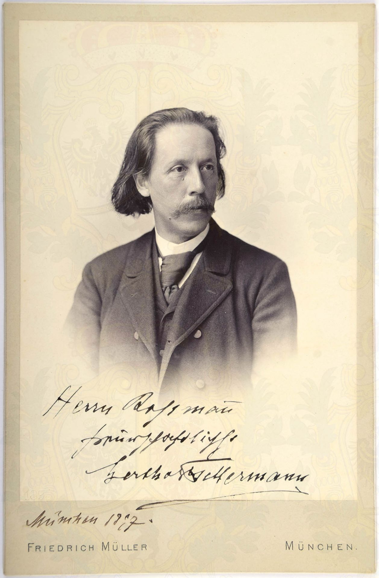 KELLERMANN, Prof. Berthold (Nürnberg 1853-1926 München, Dt. Pianist, Klavierpädagoge, Dirigent u.