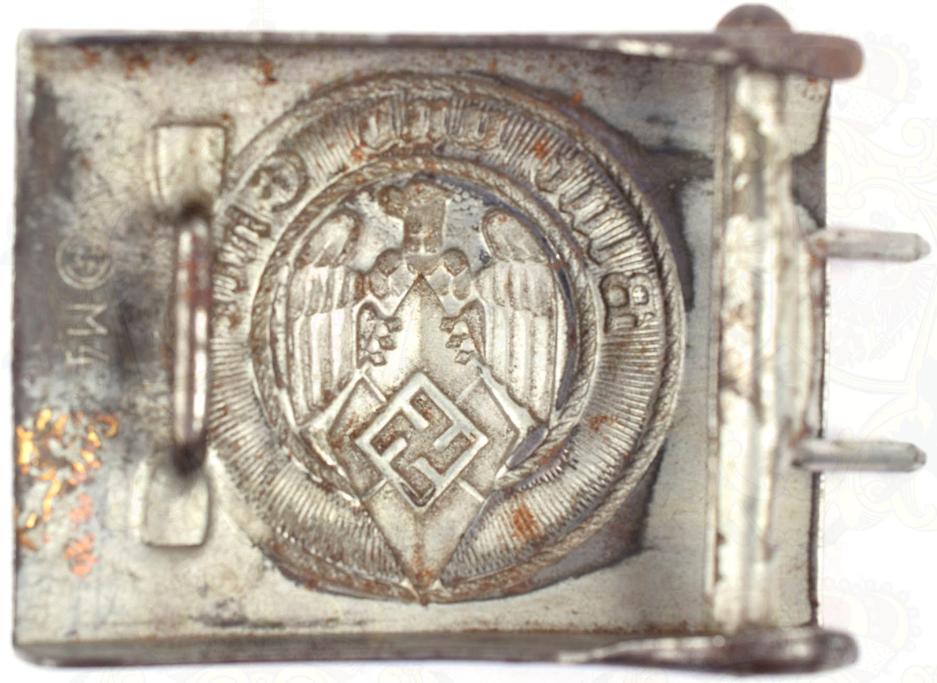 HJ-KOPPELSCHLOSS, Herst. „RZM M4/ (42 vermutlich, nicht mehr erkennbar), Eisen/durchgeprägt, - Bild 3 aus 3