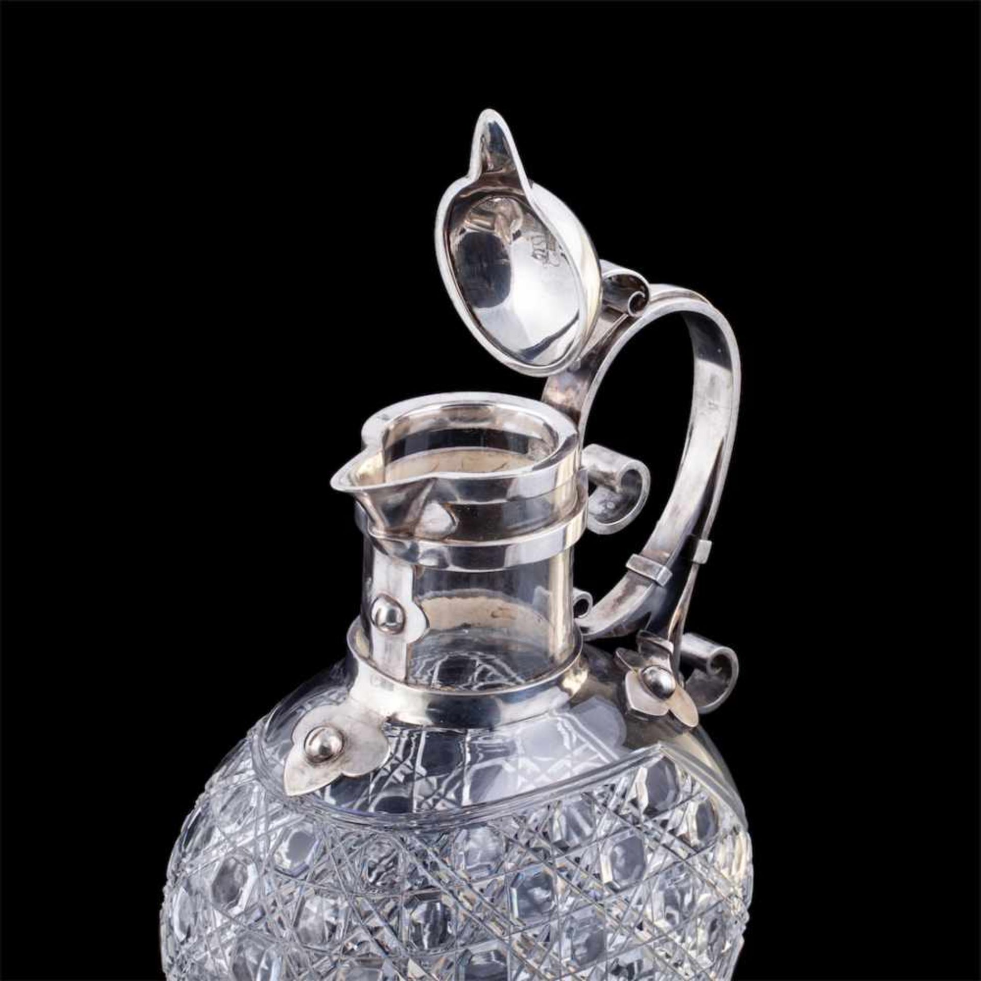 A pair of elegant Russian decanters - Bild 4 aus 8