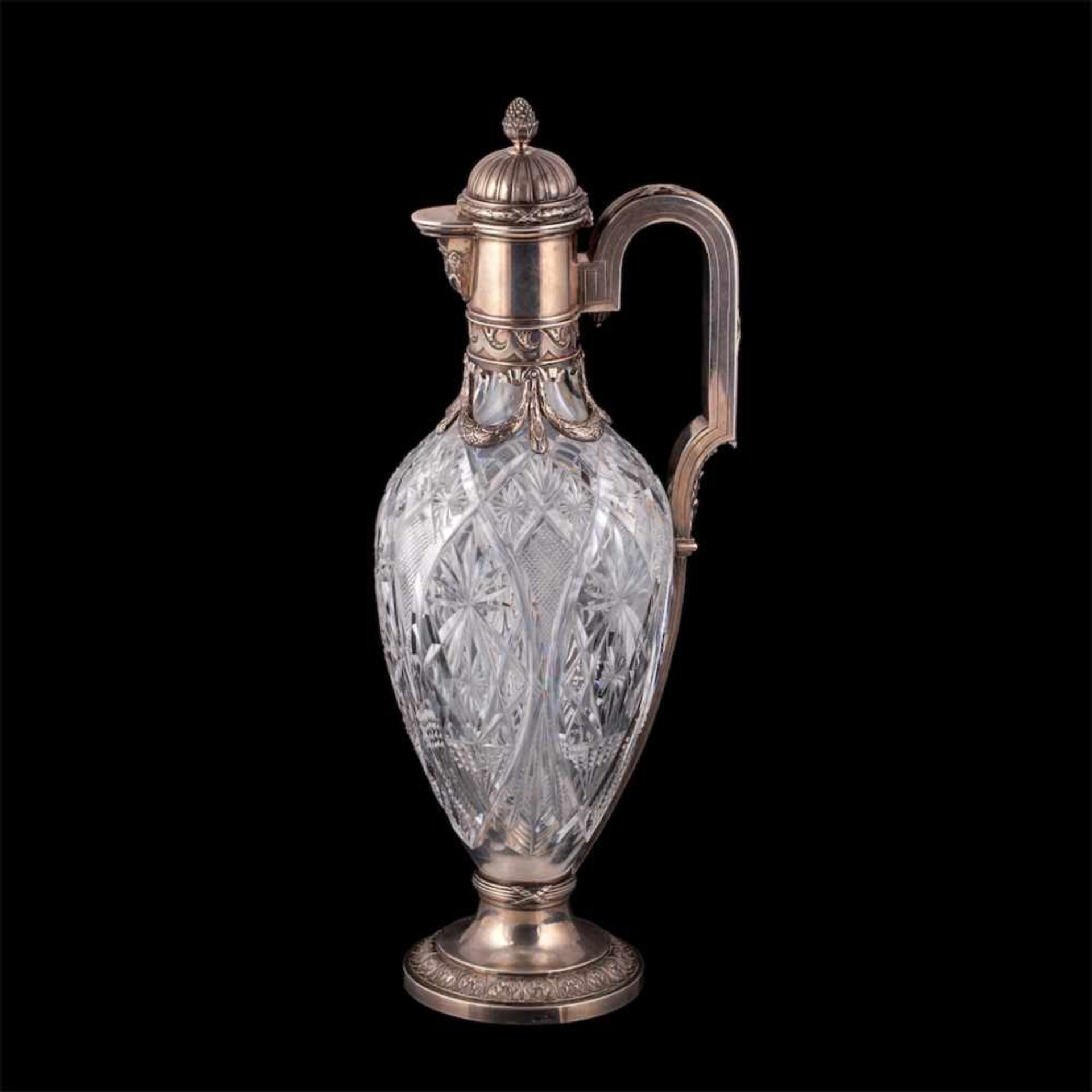 A massive Faberge Neoclassical decanter